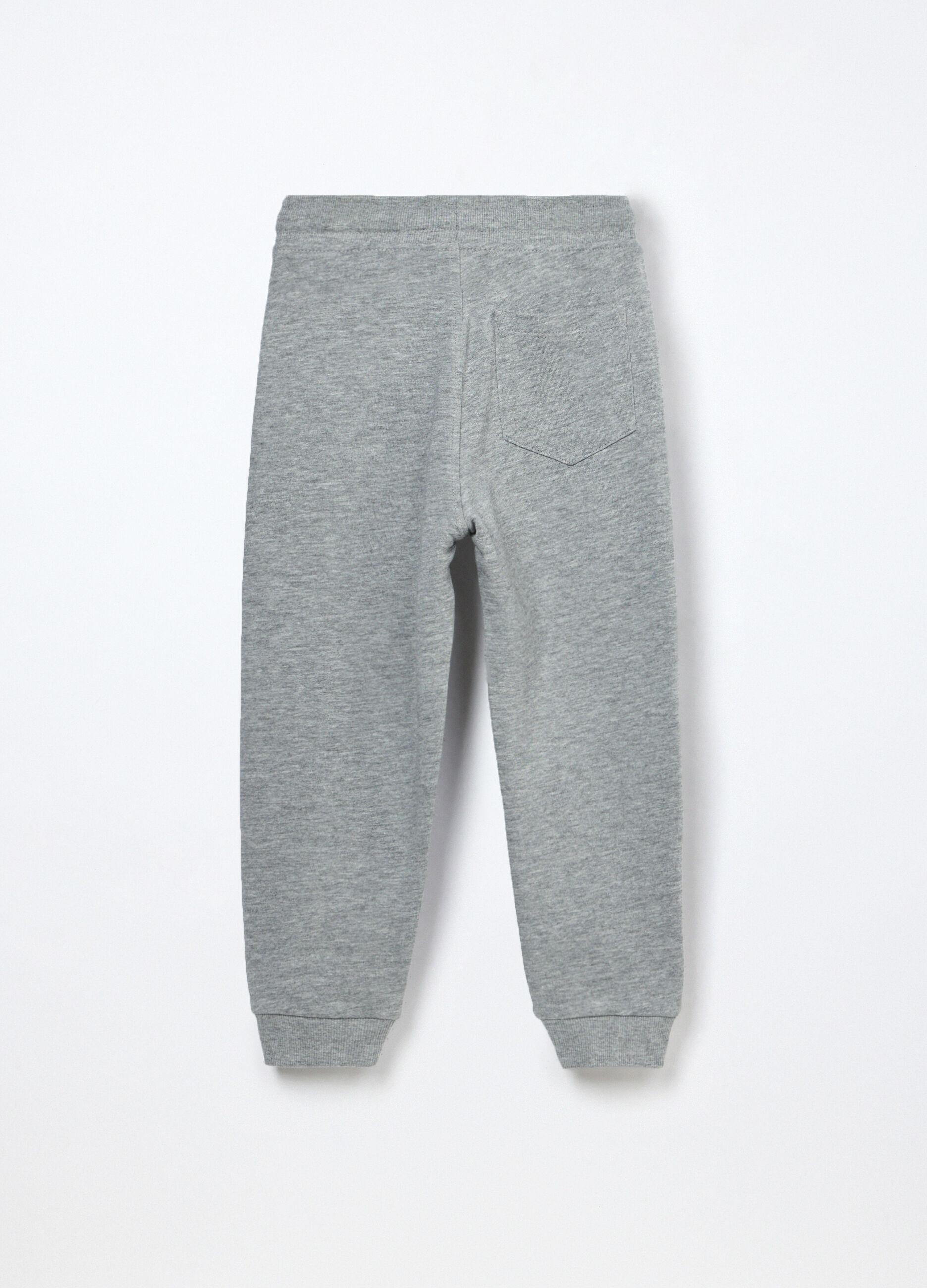 Jogger in french terry di puro cotone bambino_1