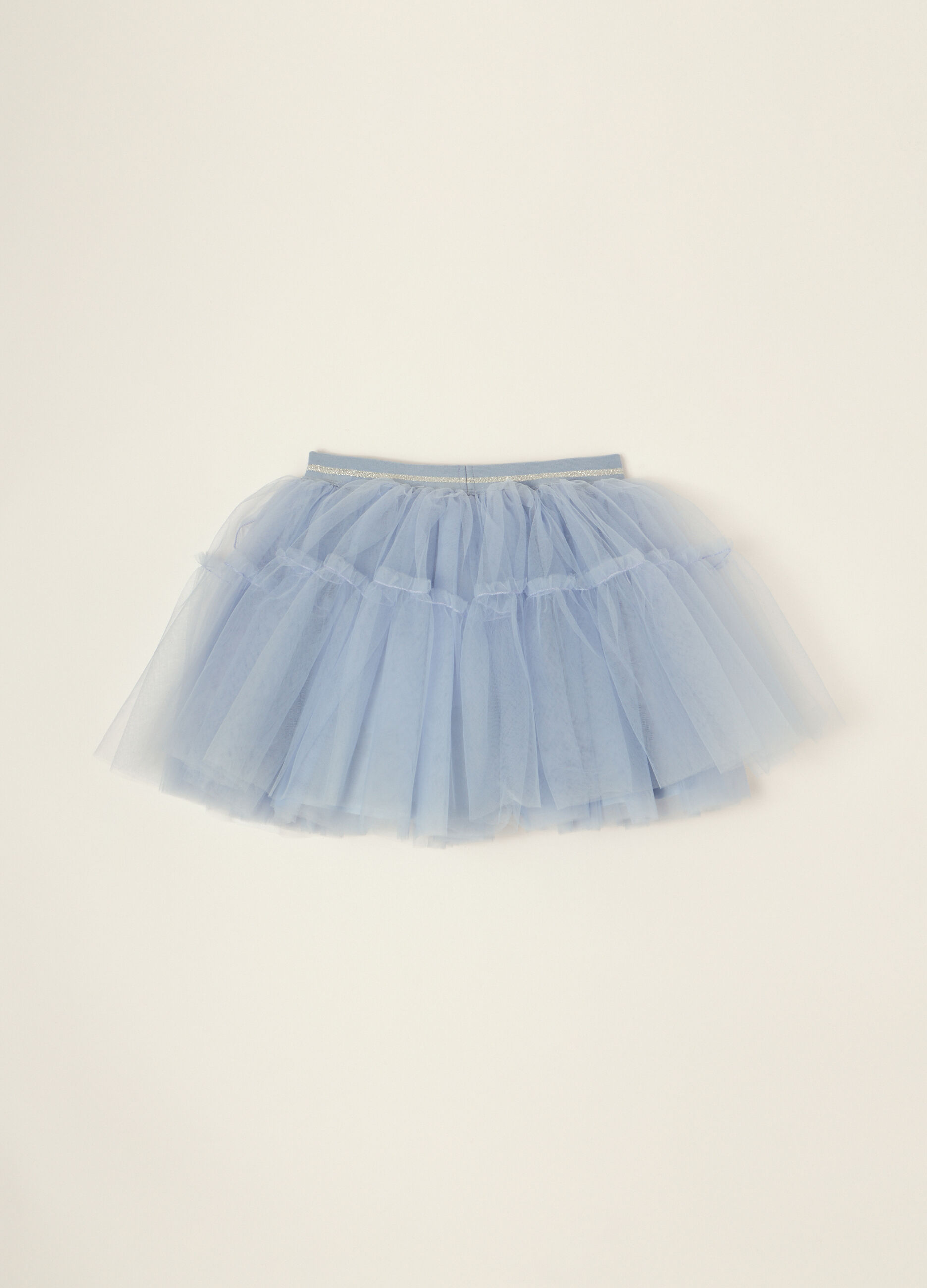 Gonna azzurra in tulle per neonata_1