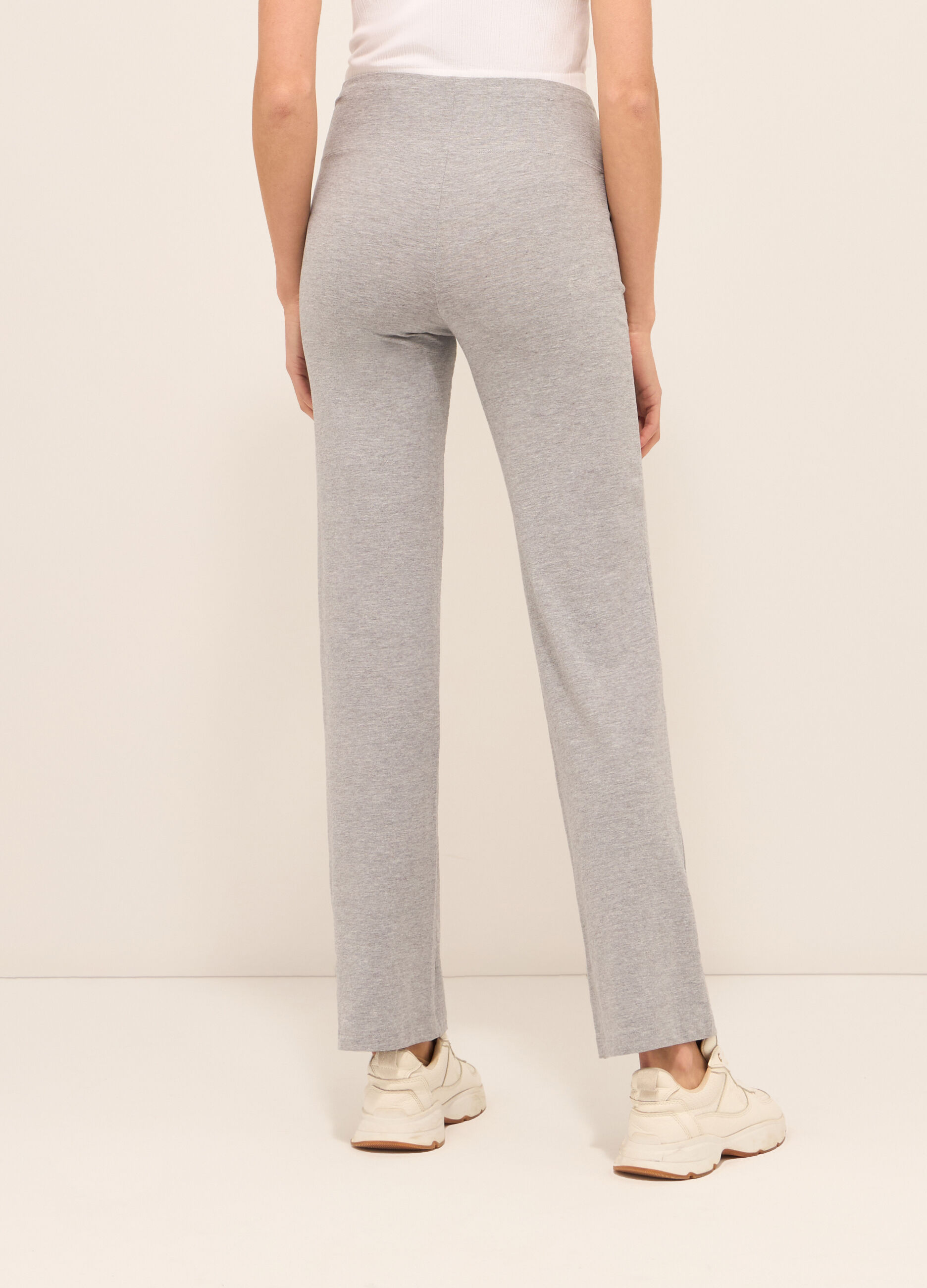 Leggings in jersey di cotone stretch donna_1