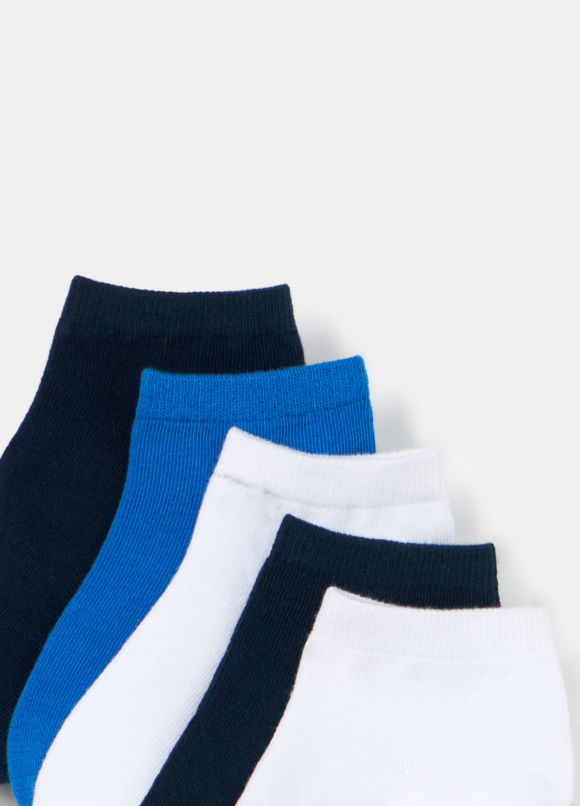Pack 5 calze corte in misto cotone stretch _2