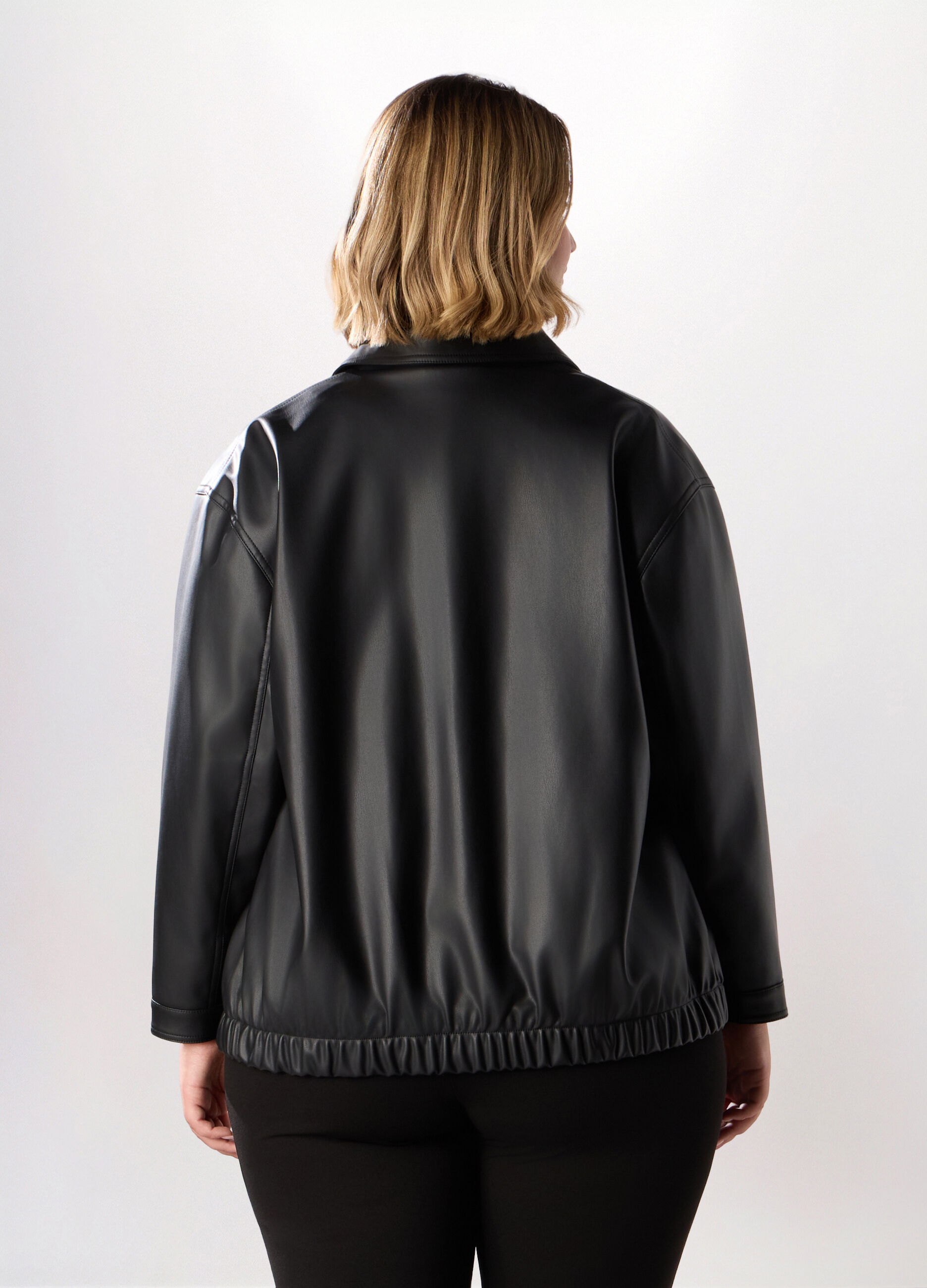 Giacca in eco pelle donna curvy_1
