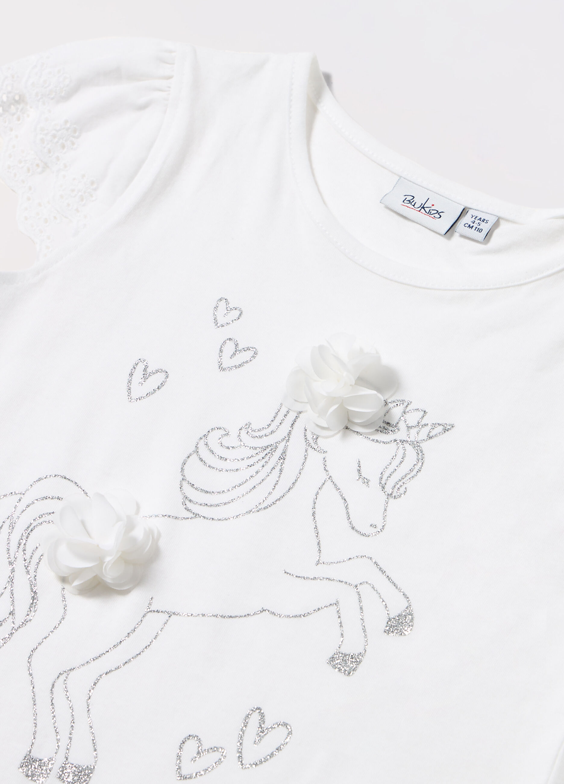 T-shirt in jersey di puro cotone bambina_1