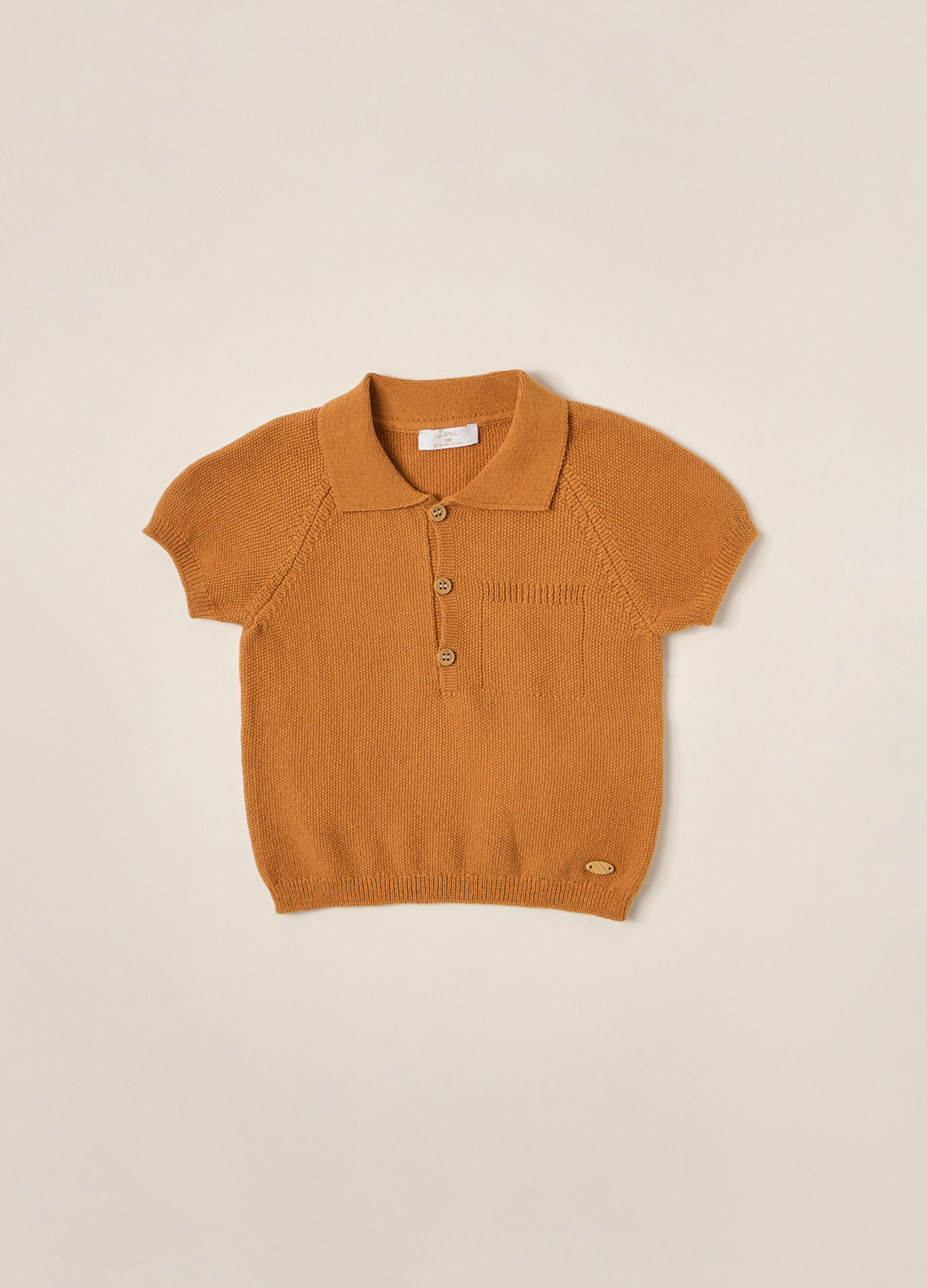 Polo tricot in puro cotone IANA neonato_0