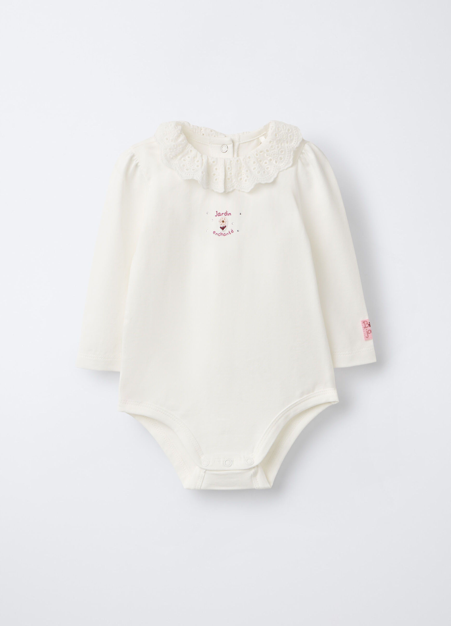 Body in jersey di cotone stretch neonata_0