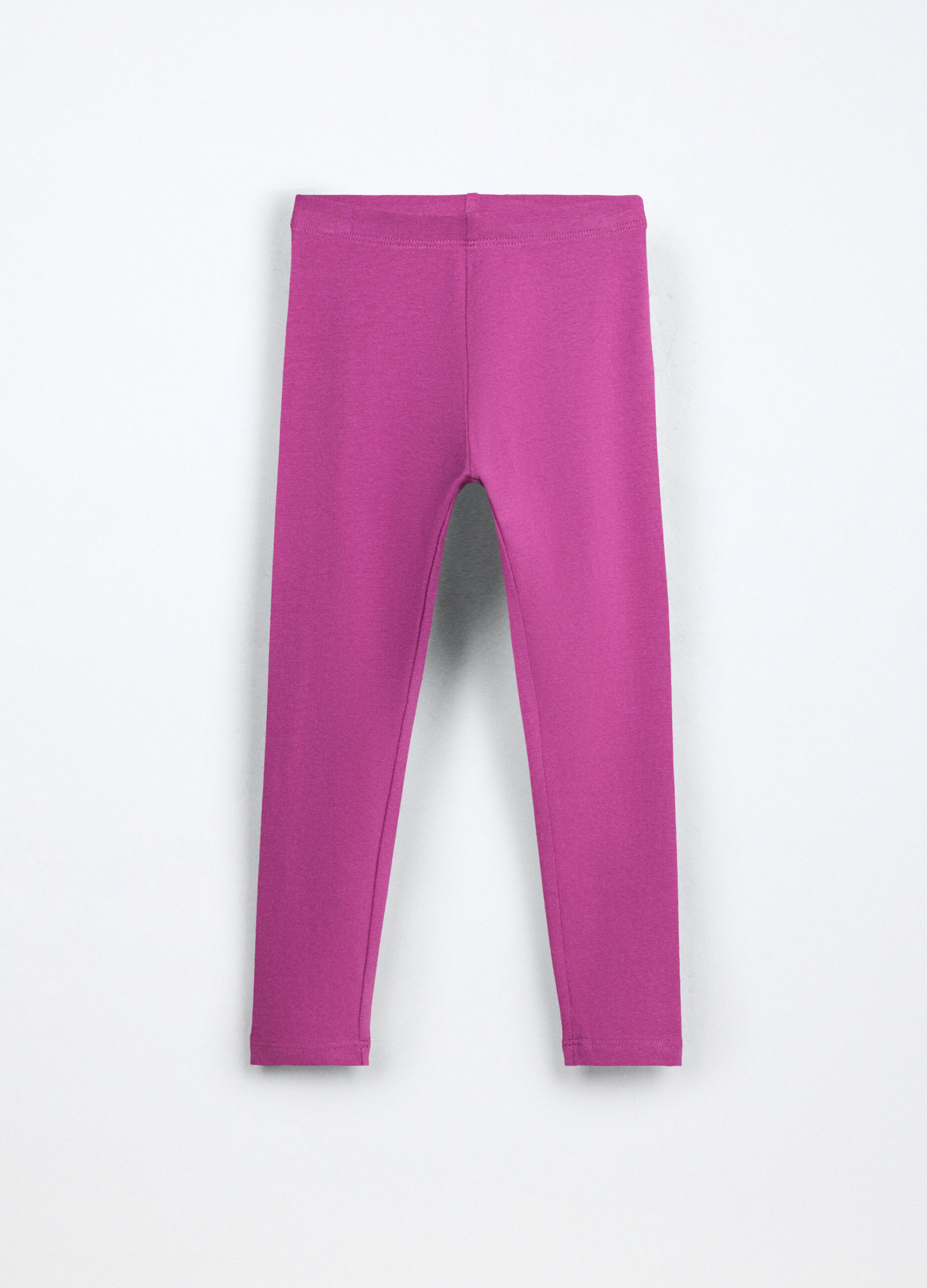 Leggings in jersey di cotone stretch bambina_0