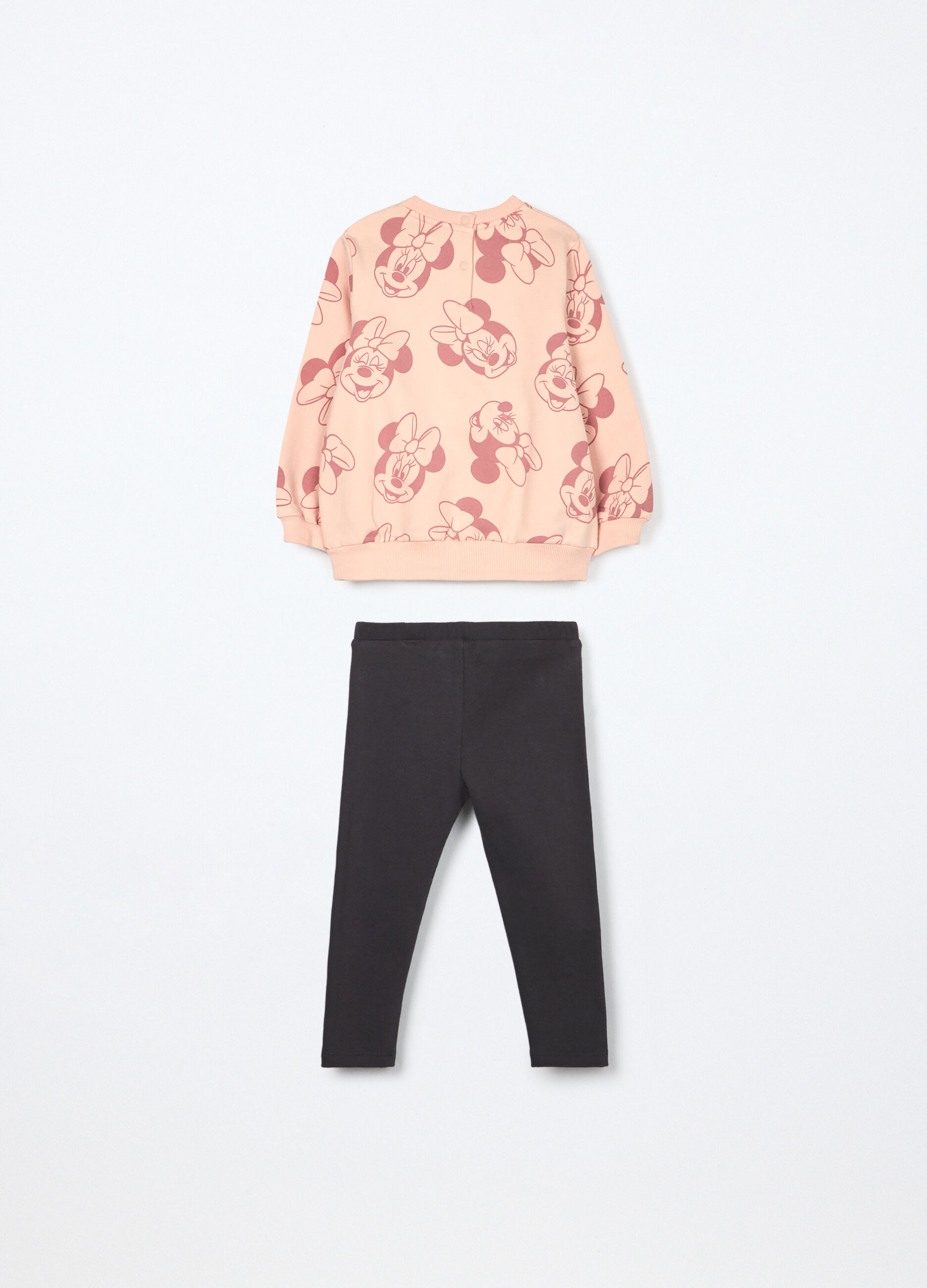 Jogging set Disney in cotone fleece stretch neonata_1