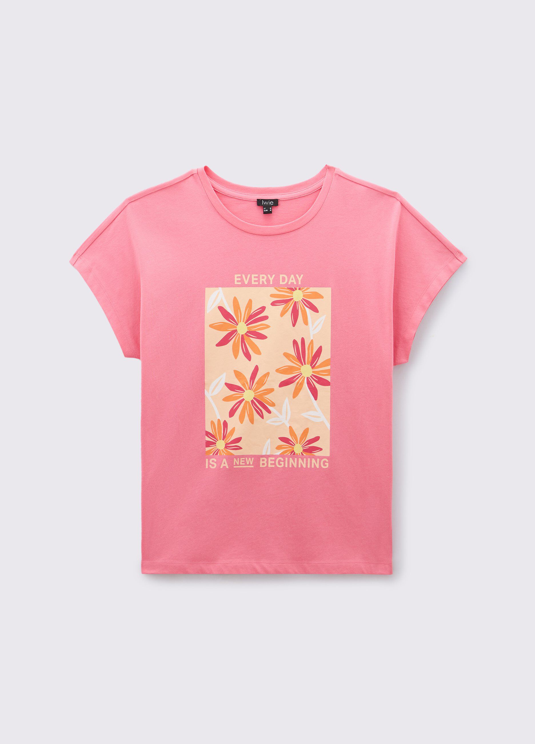 T-shirt in puro cotone donna_0
