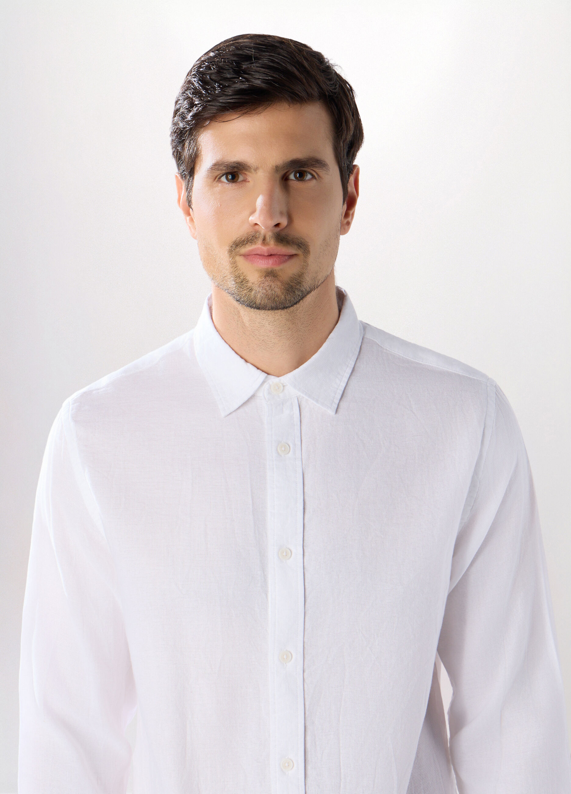 Camicia regular fit in puro cotone uomo_2
