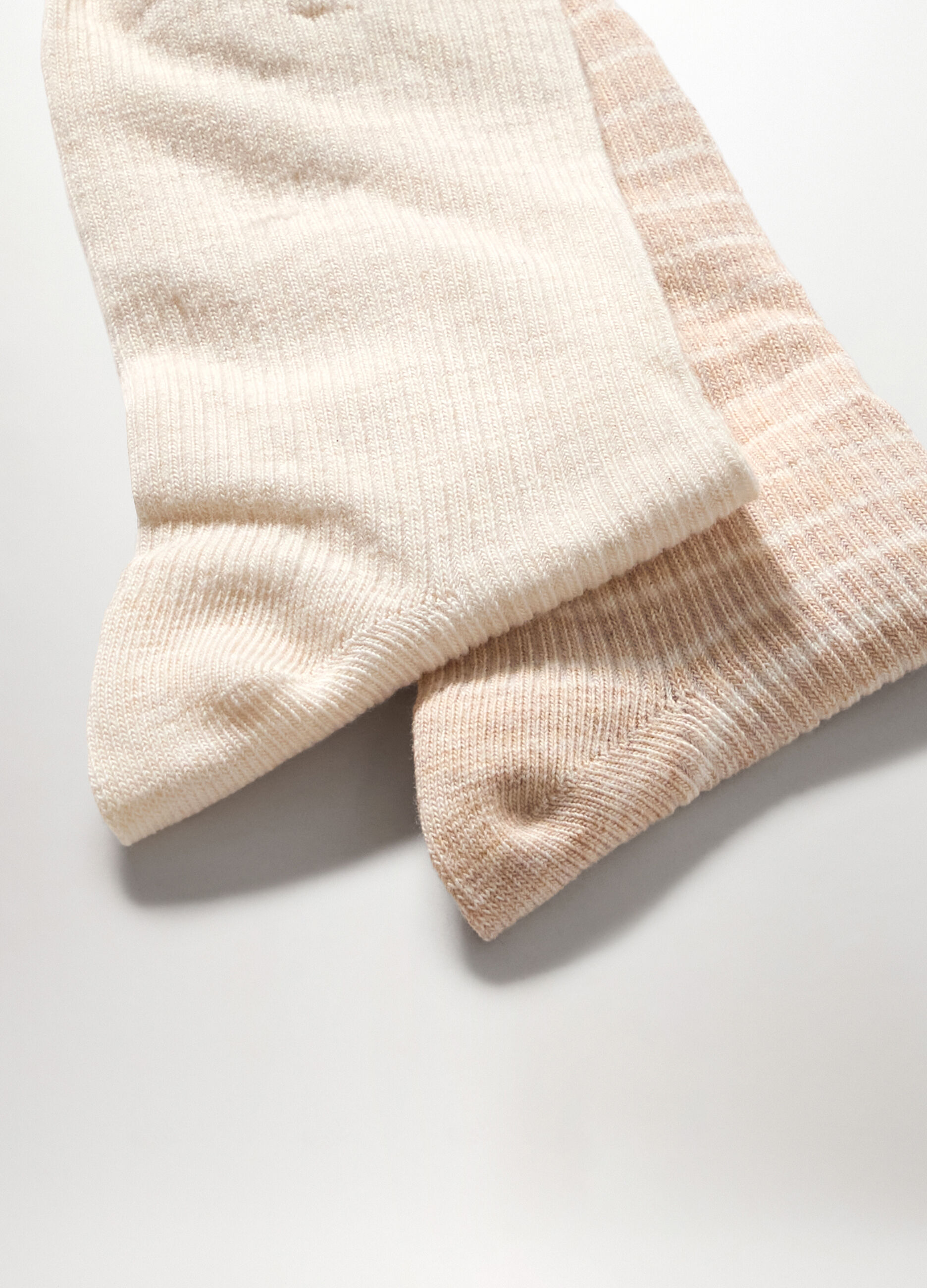 Pack 2 calze corte in cotone stretch donna_1