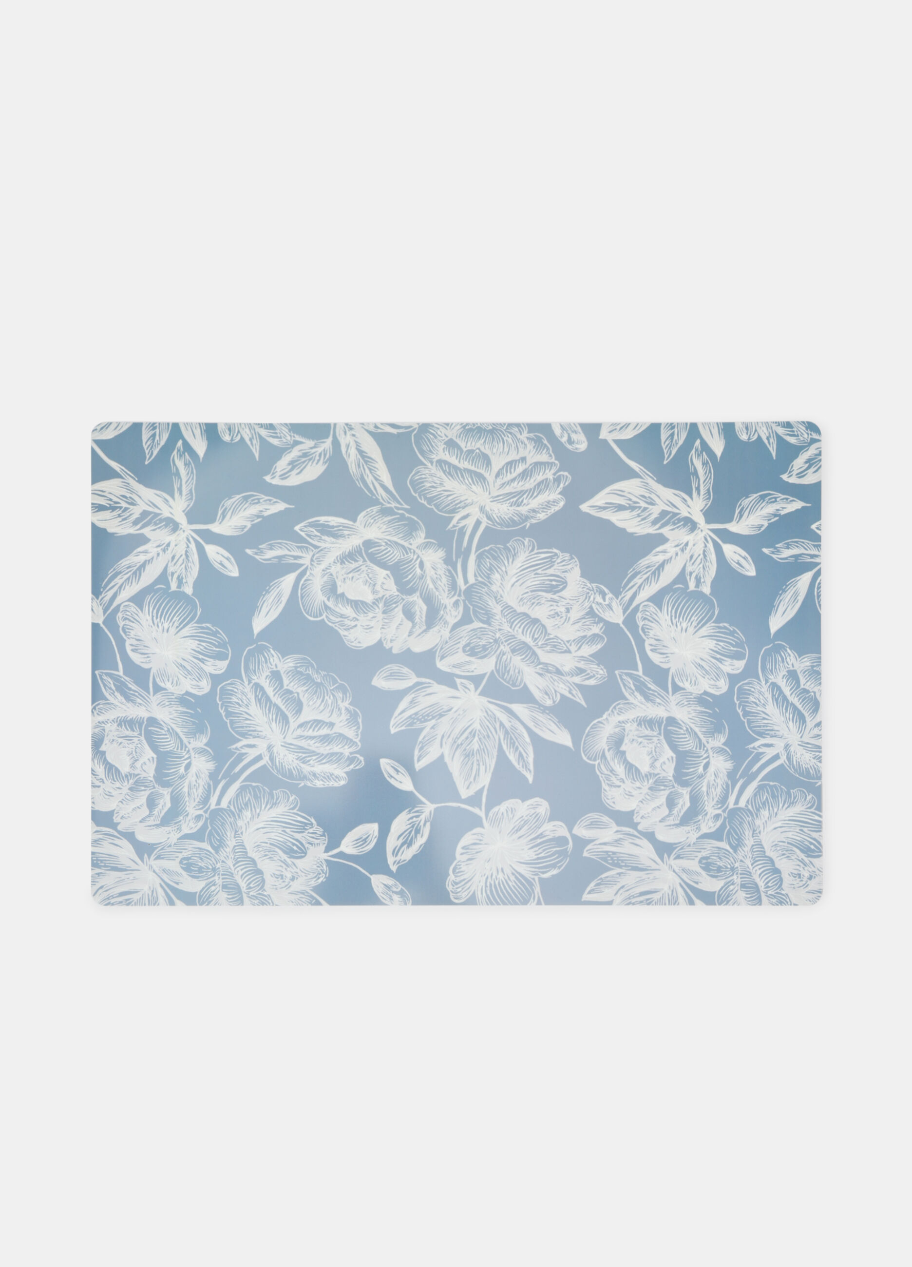 Tovaglietta rettangolare con motivo a fiori Made in Italy_0