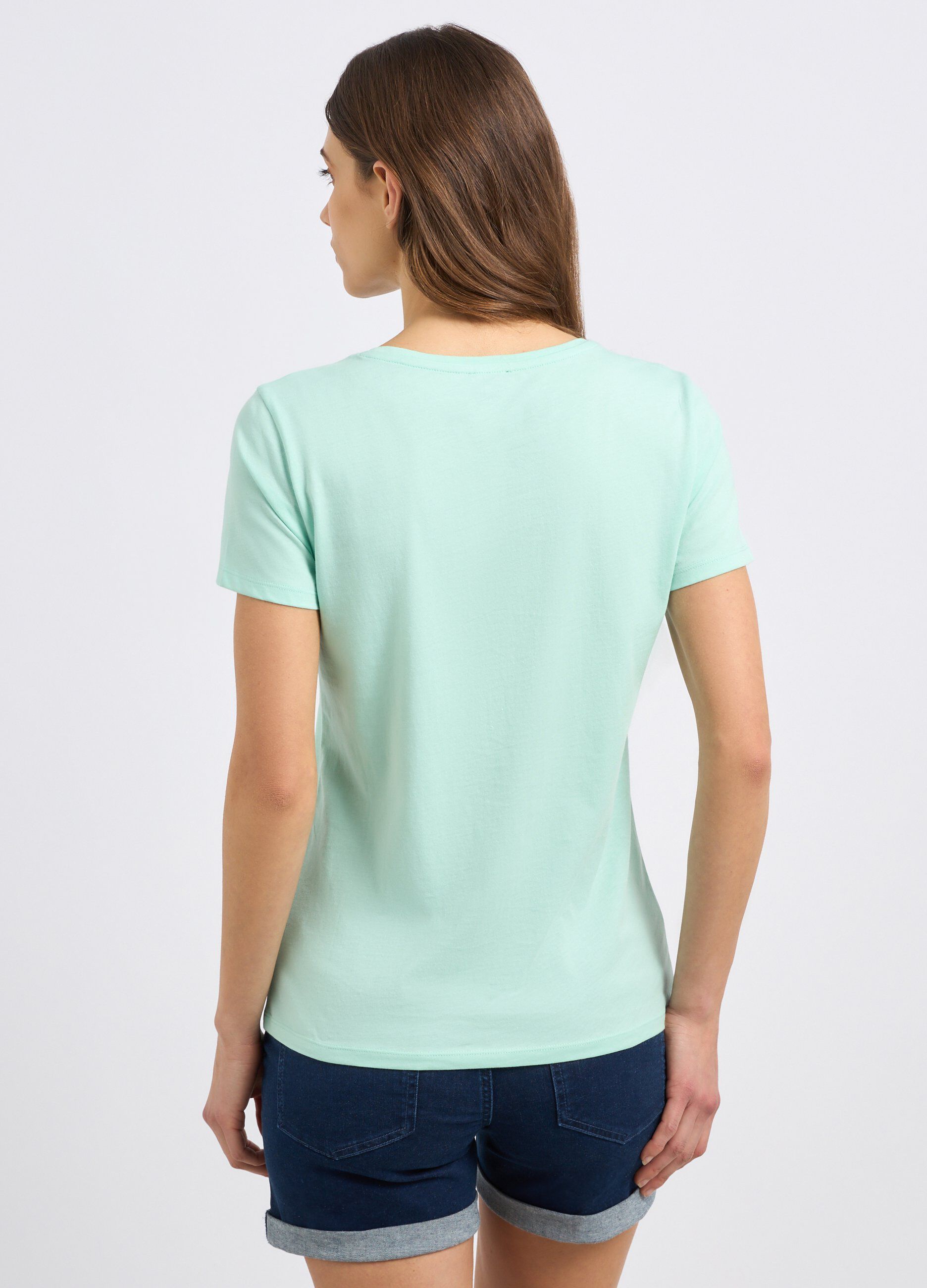 T-shirt in puro cotone con stampa donna_1