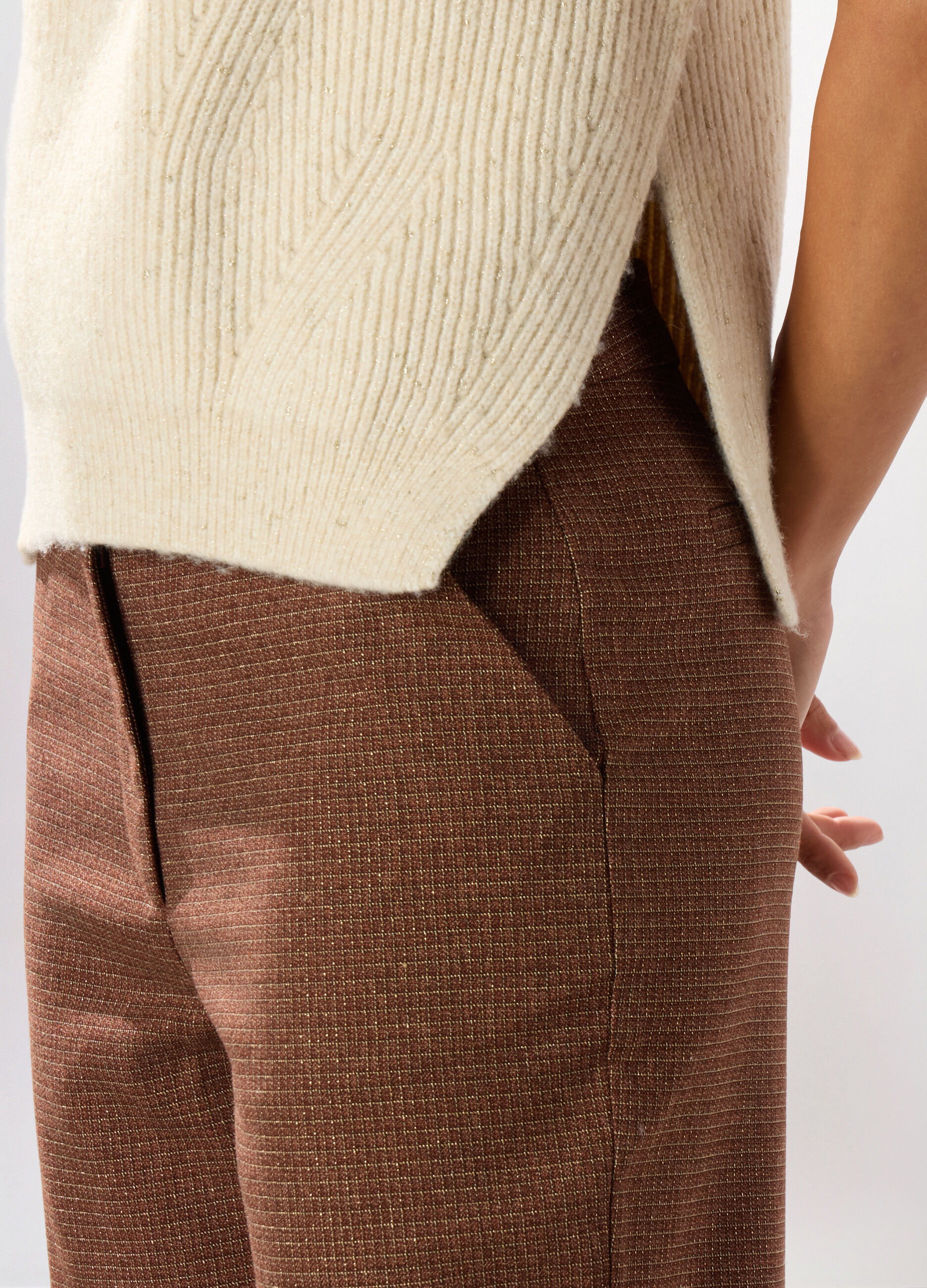 Gilet tricot misto lana donna_2