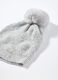 Berretto tricot con pon pom donna_2