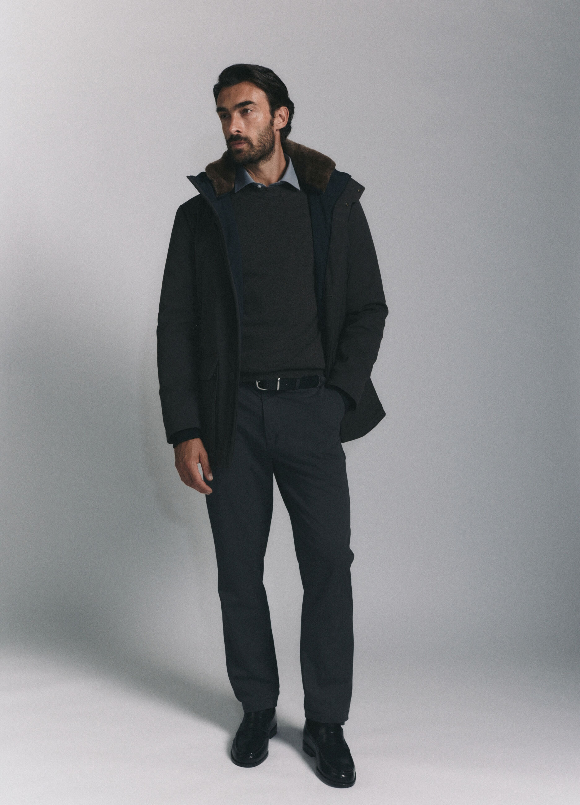 Maglione girocollo in cashmere uomo