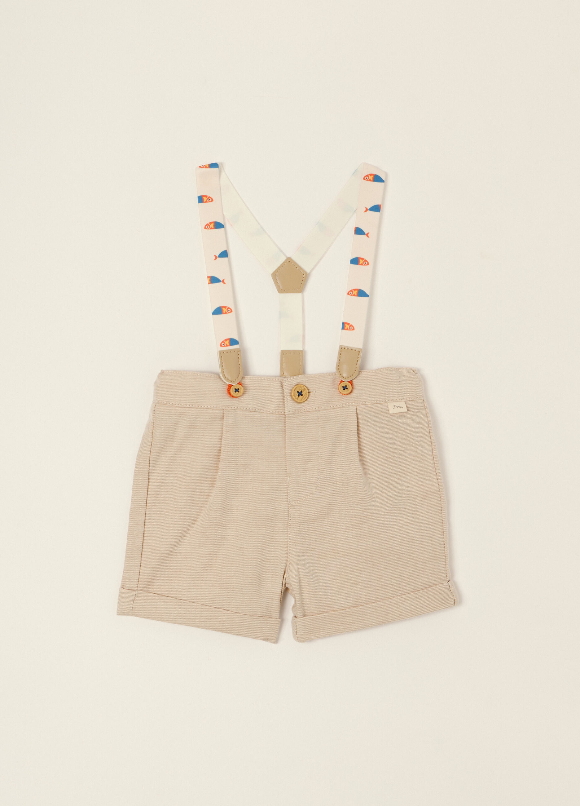Shorts in twill misto lino IANA _0