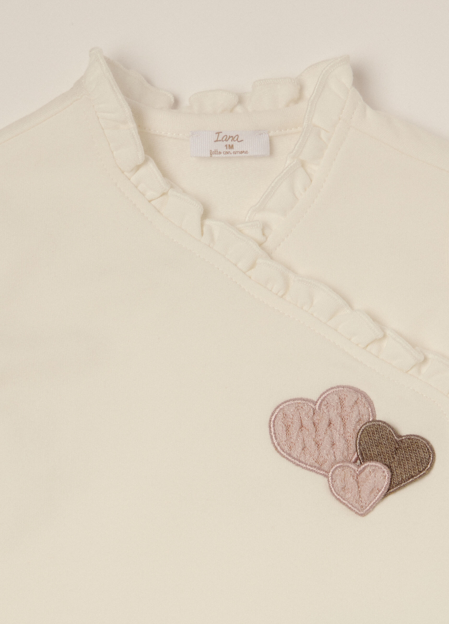Set bianco con cuori per bambina_2