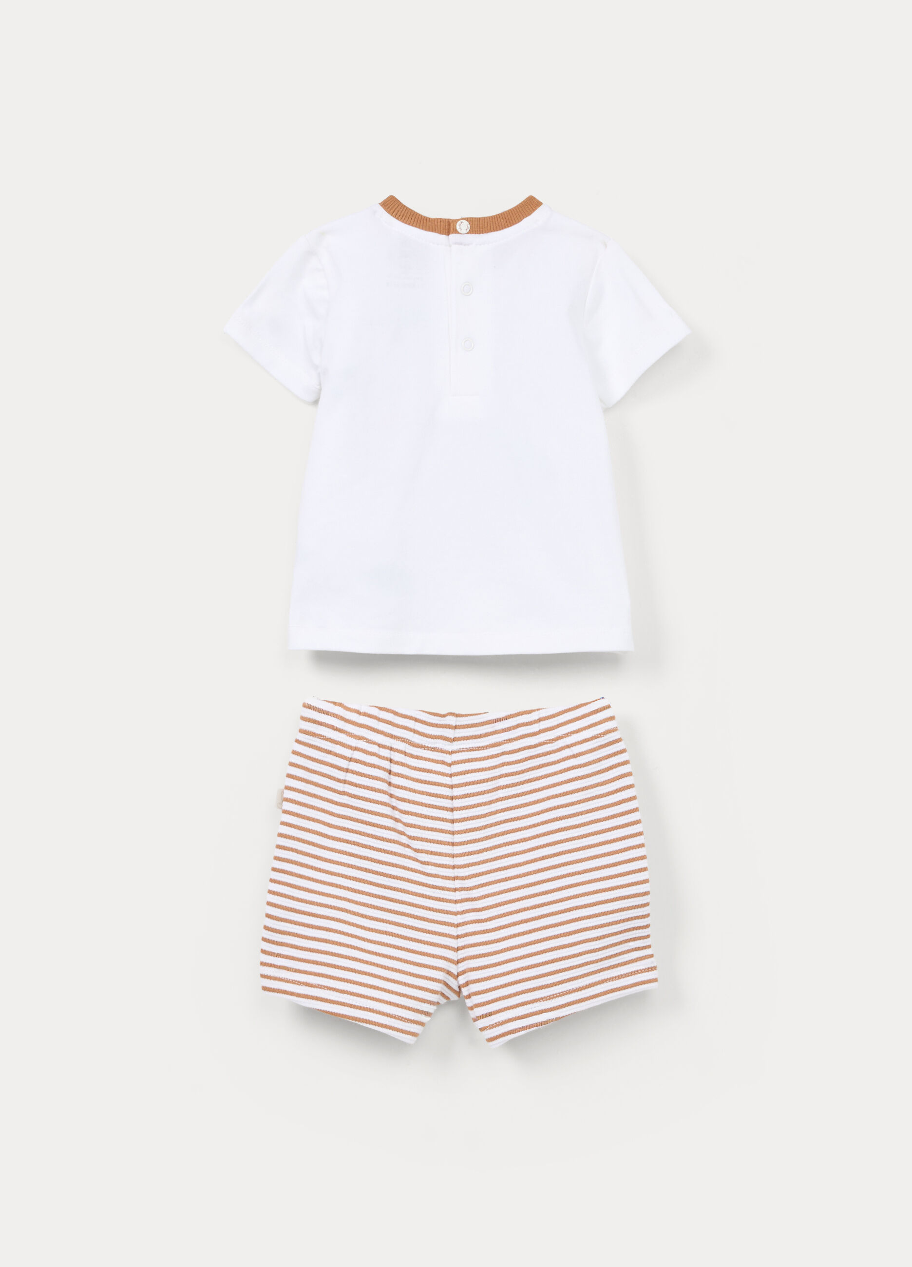 Jogging set in jersey di cotone stretch neonato_1