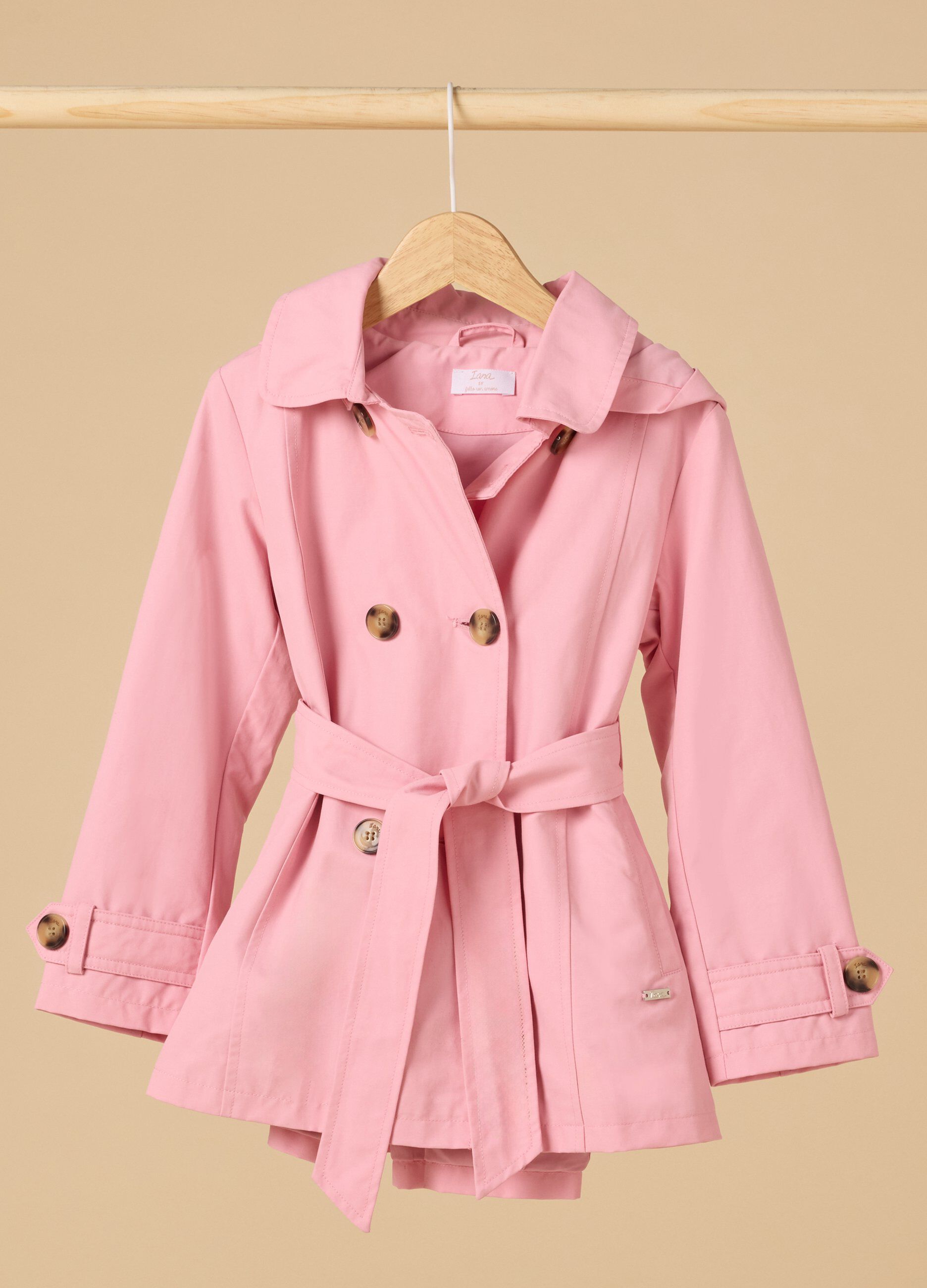Trench IANA in misto cotone bambina_0