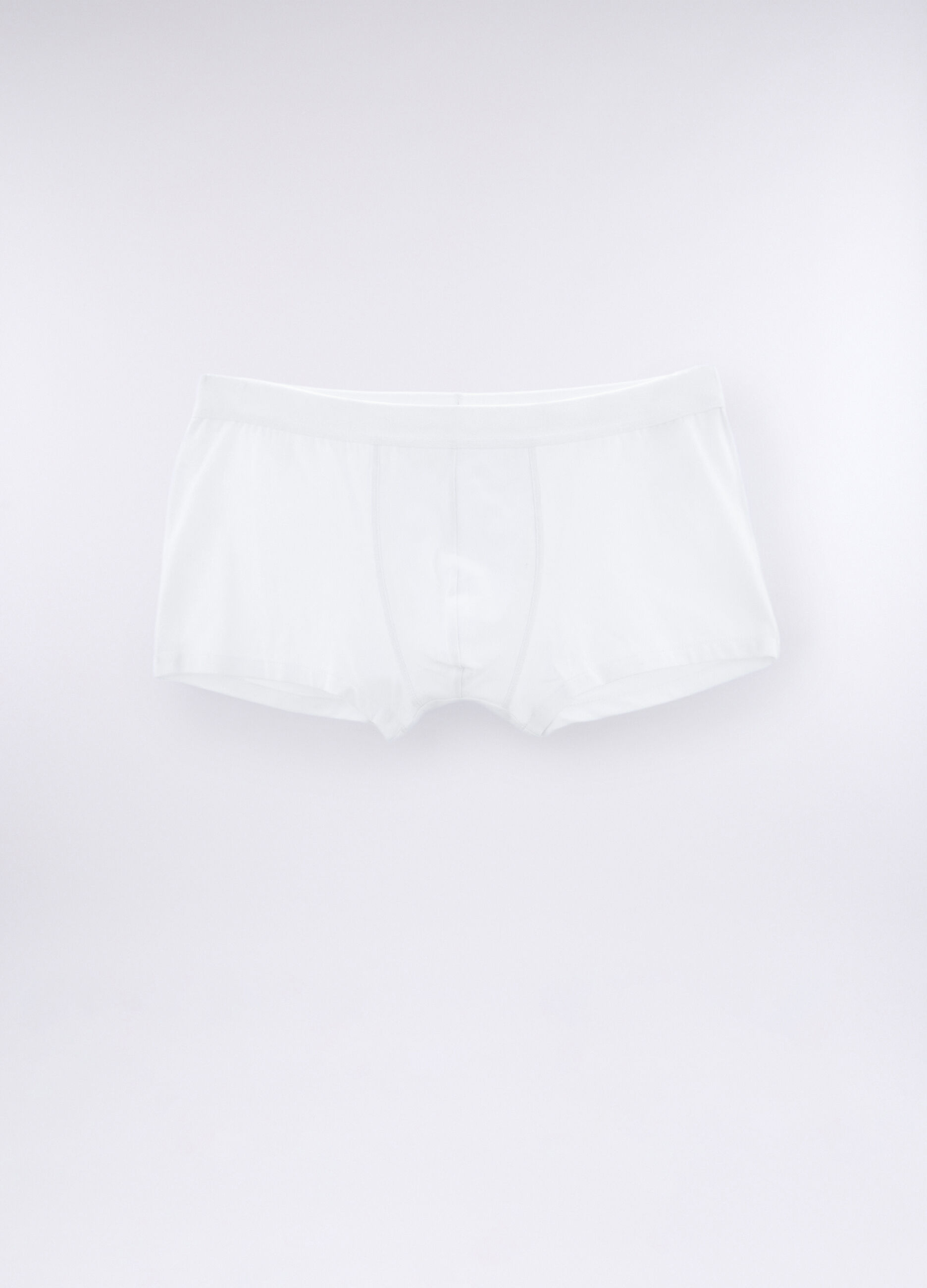 3 pack boxer tinta unita in cotone stretch uomo