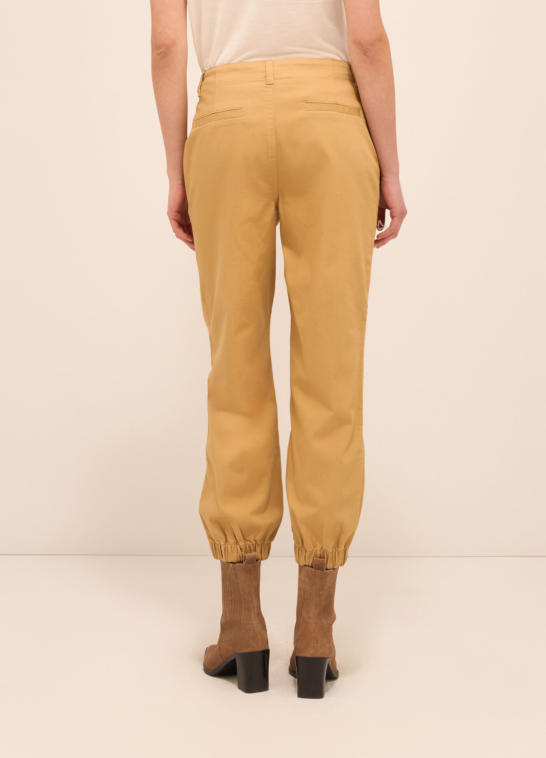 Pantaloni misto cotone donna_1