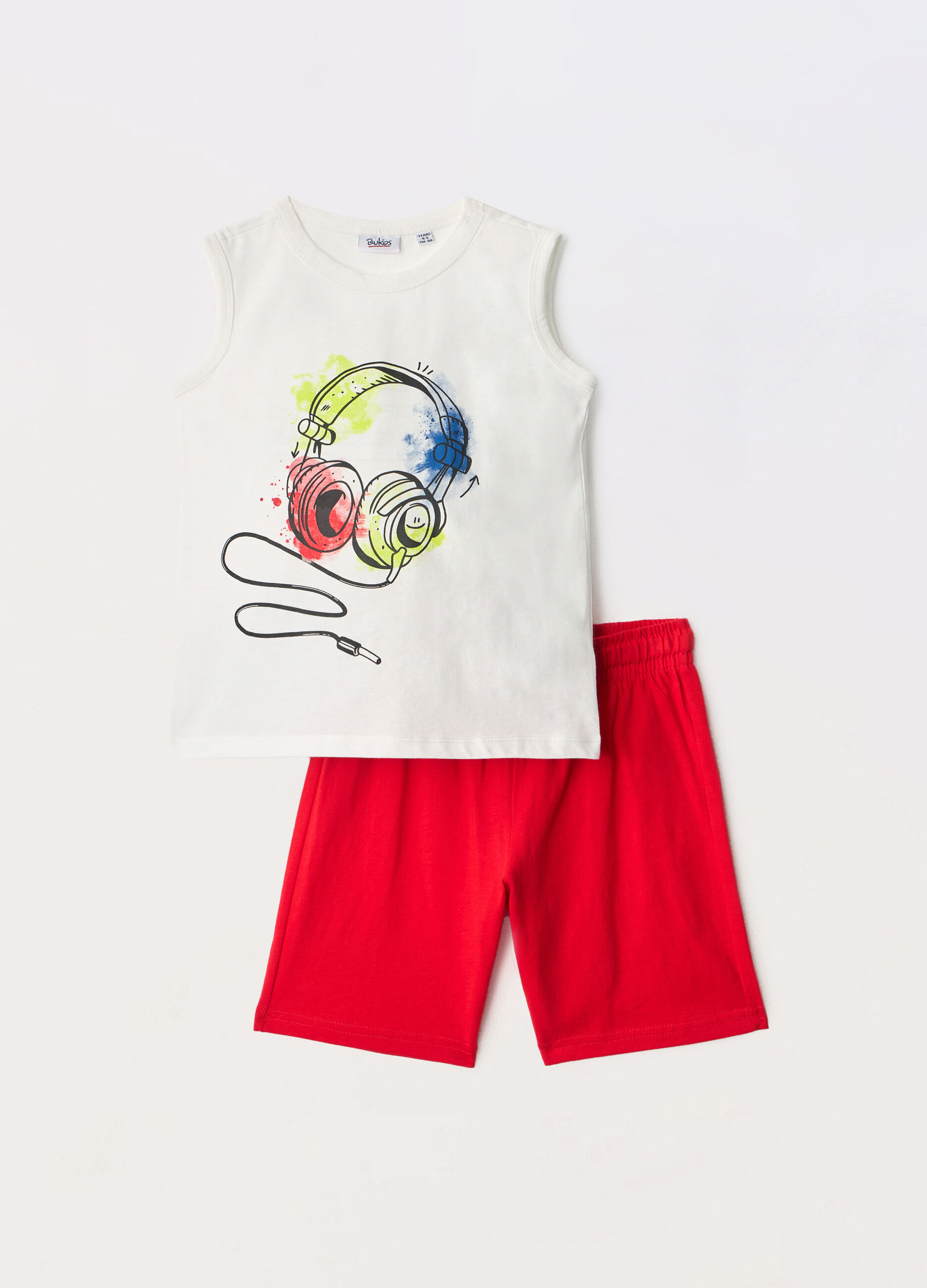 Jogging set in jersey di puro cotone bambino_0