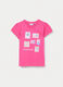 T-shirt girocollo in jersey di puro cotone bambina_0