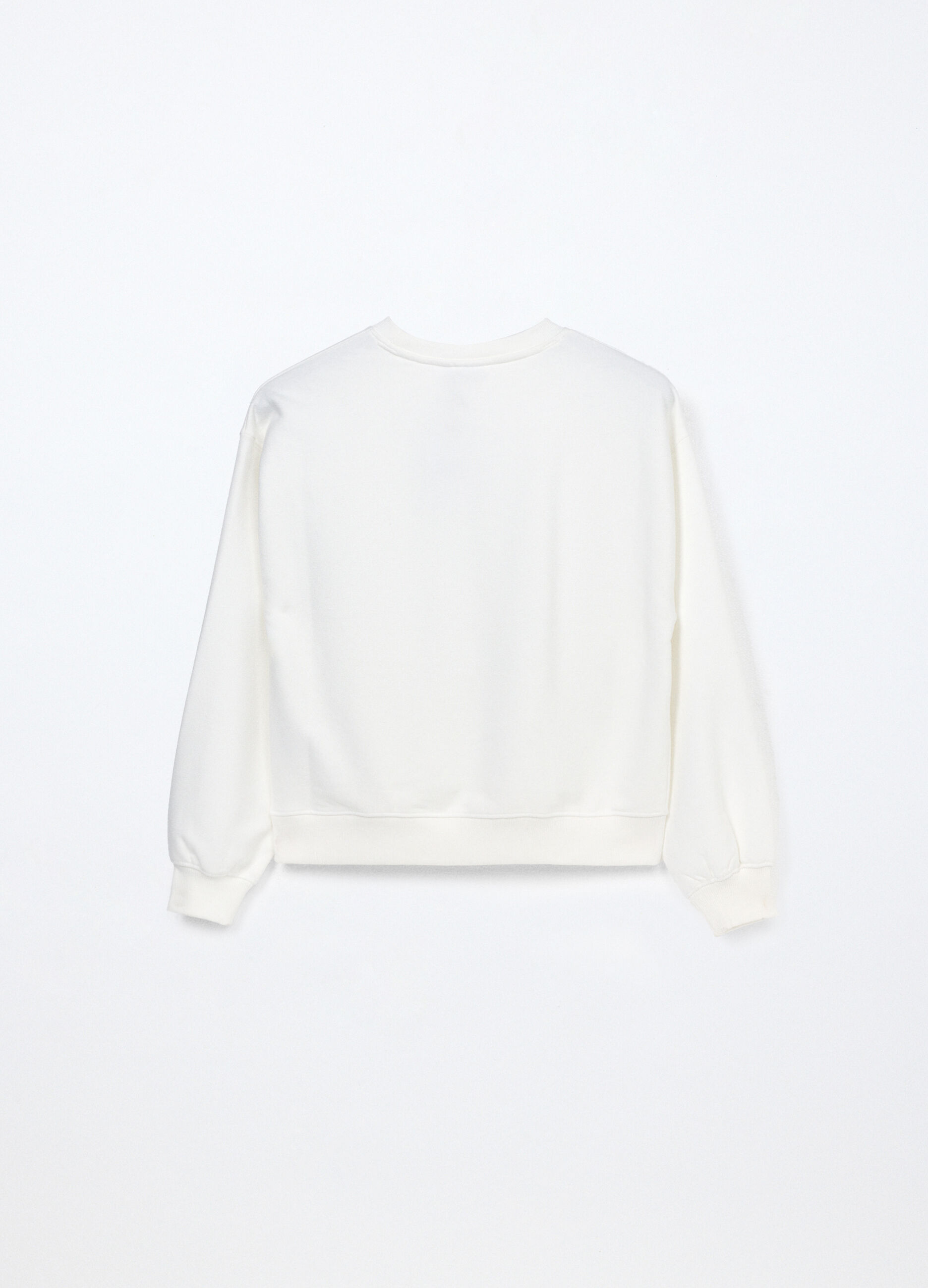 Felpa misto cotone ragazza_1