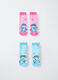 Pack 2 calze antiscivolo Disney in spugna misto cotone _0