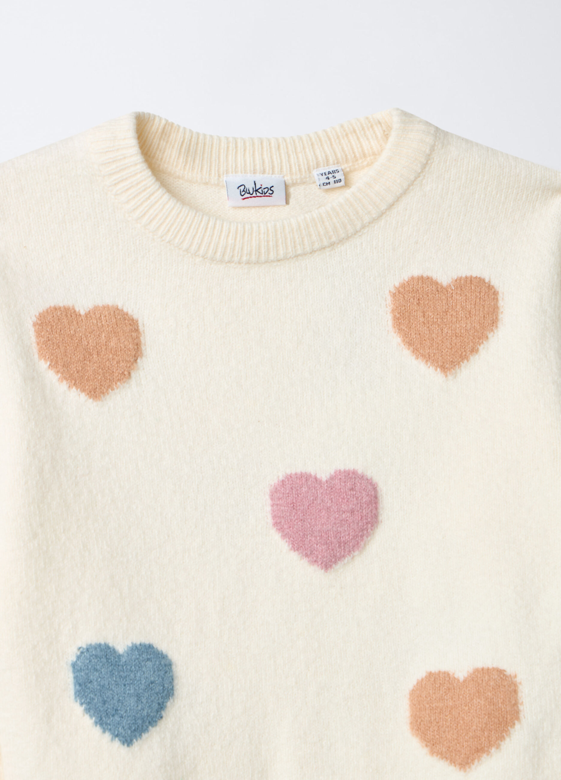 Pullover jaquard misto cotone bambina_2