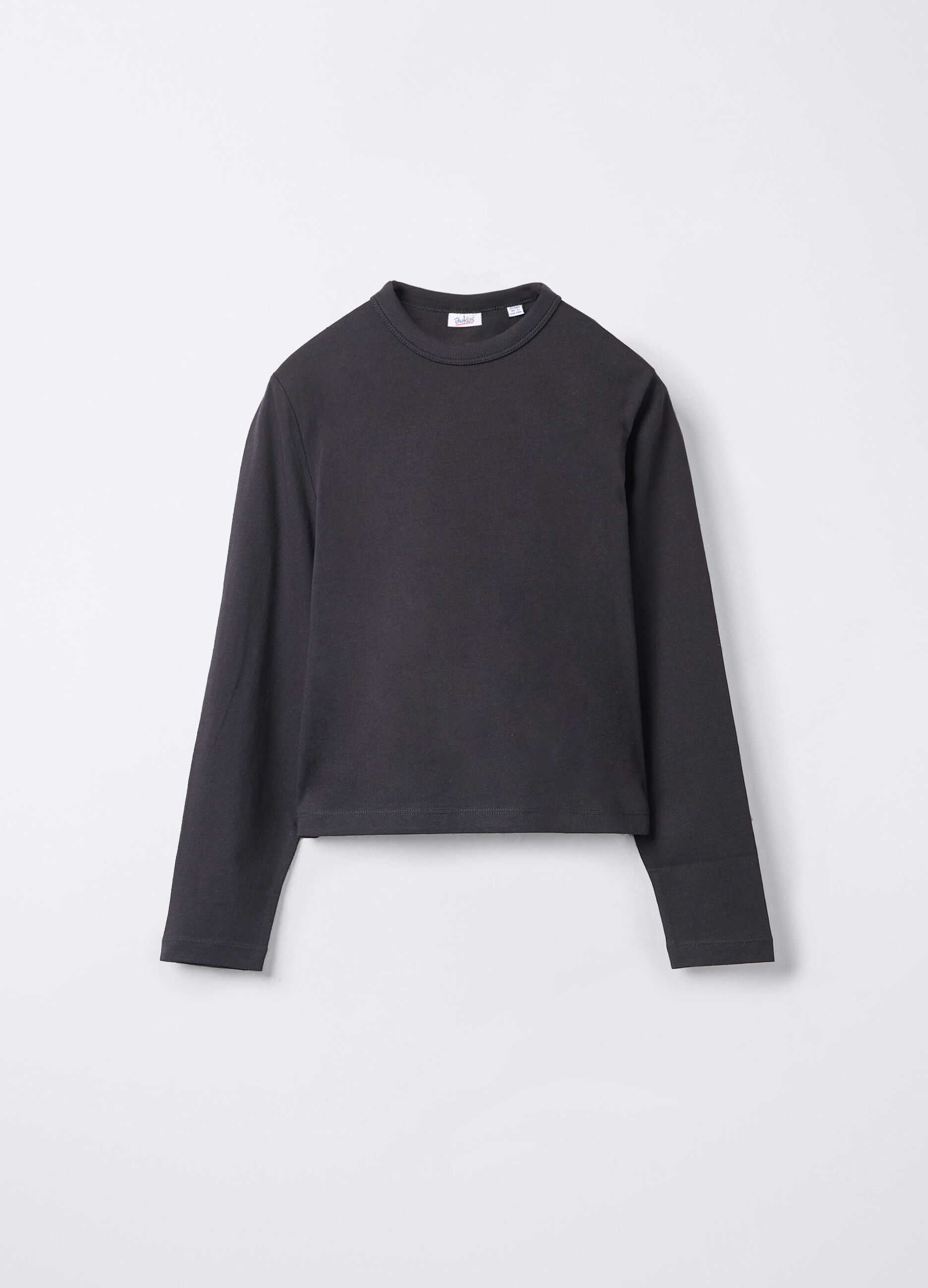 T-shirt girocollo in jersey di puro cotone ragazza_0