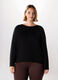 Pullover tricot tinta unita donna curvy_0