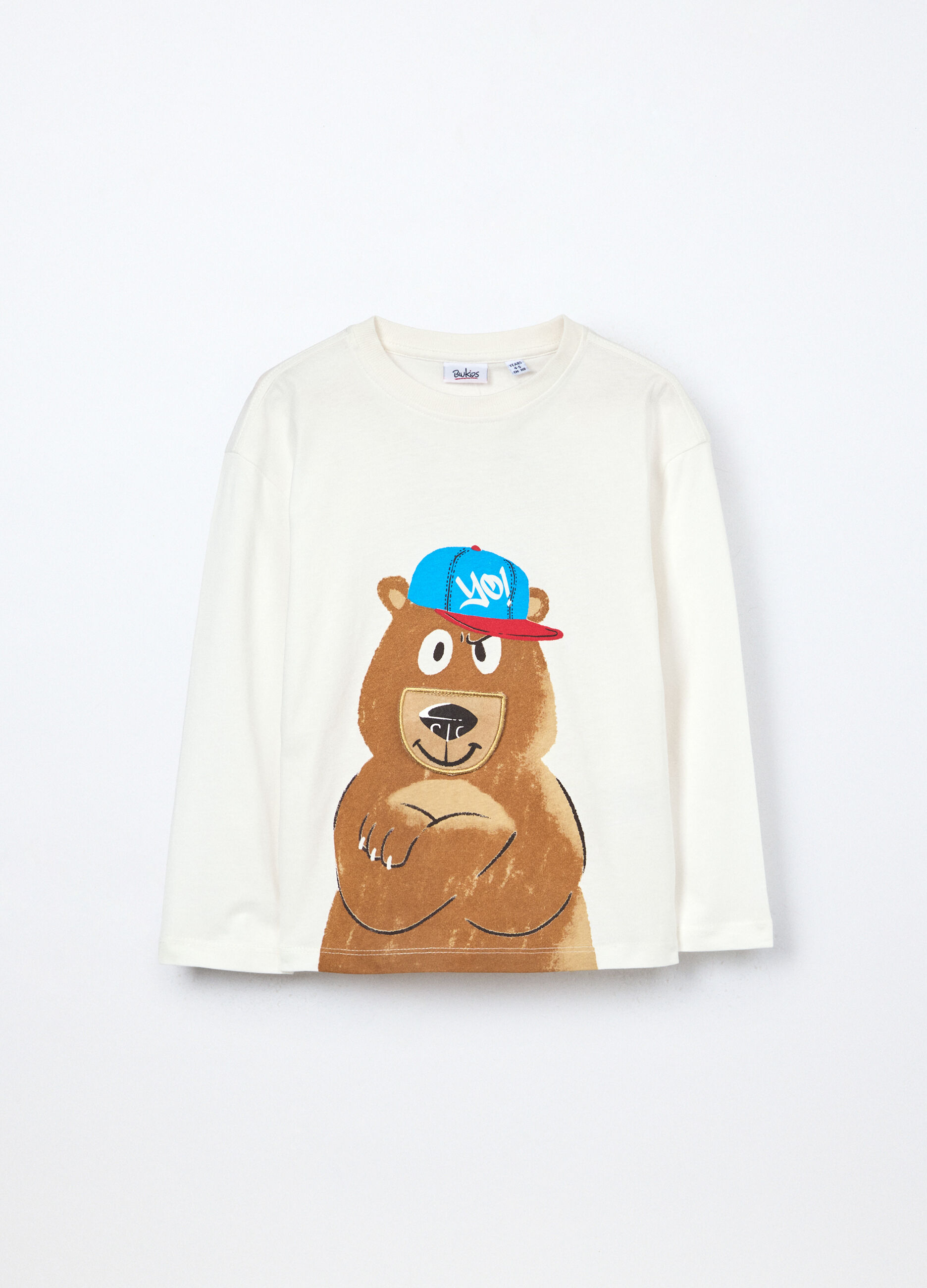 T-shirt in jersey di puro cotone bambino_0