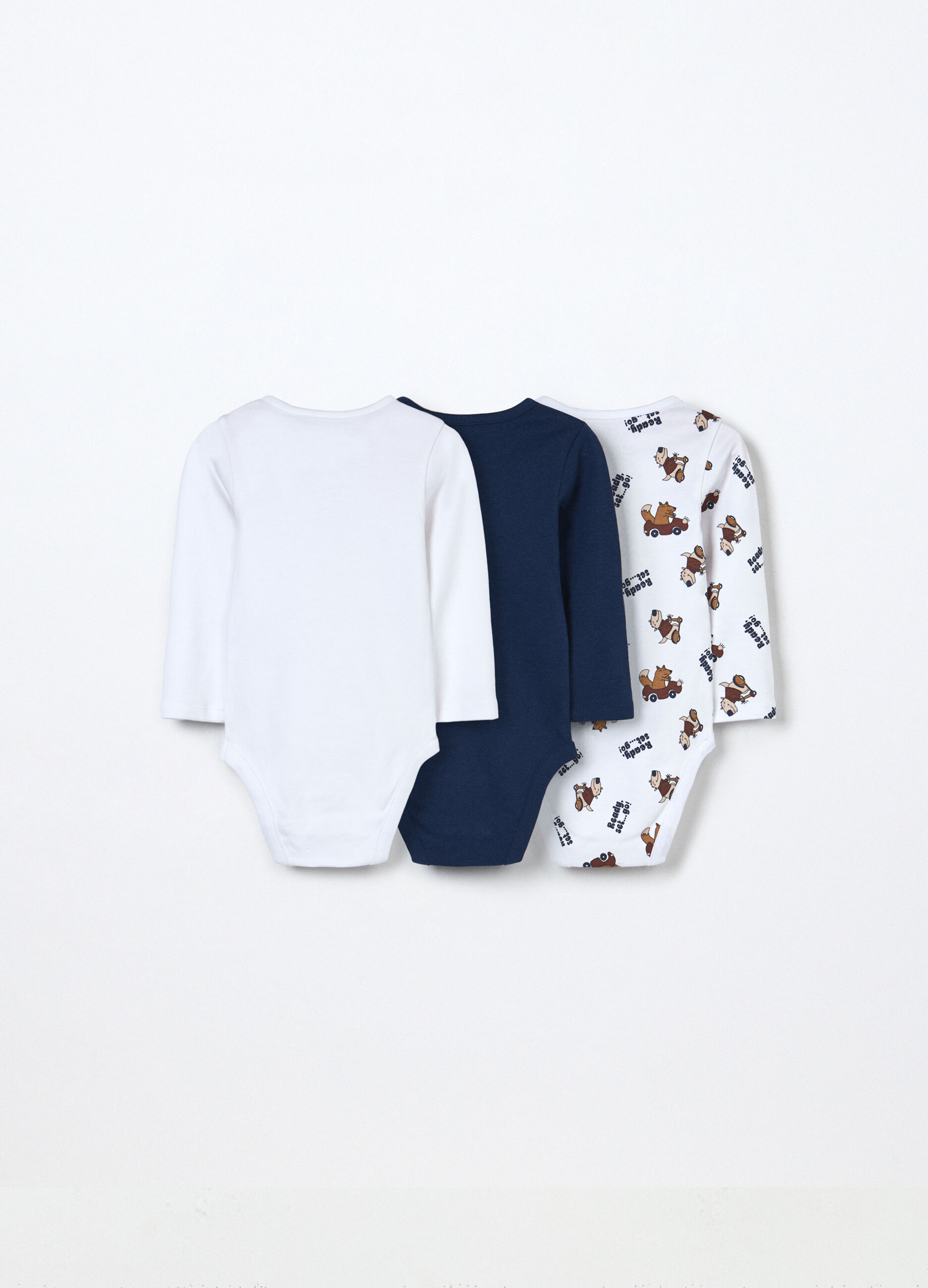 Pack 3 body in interlock di puro cotone neonato_1