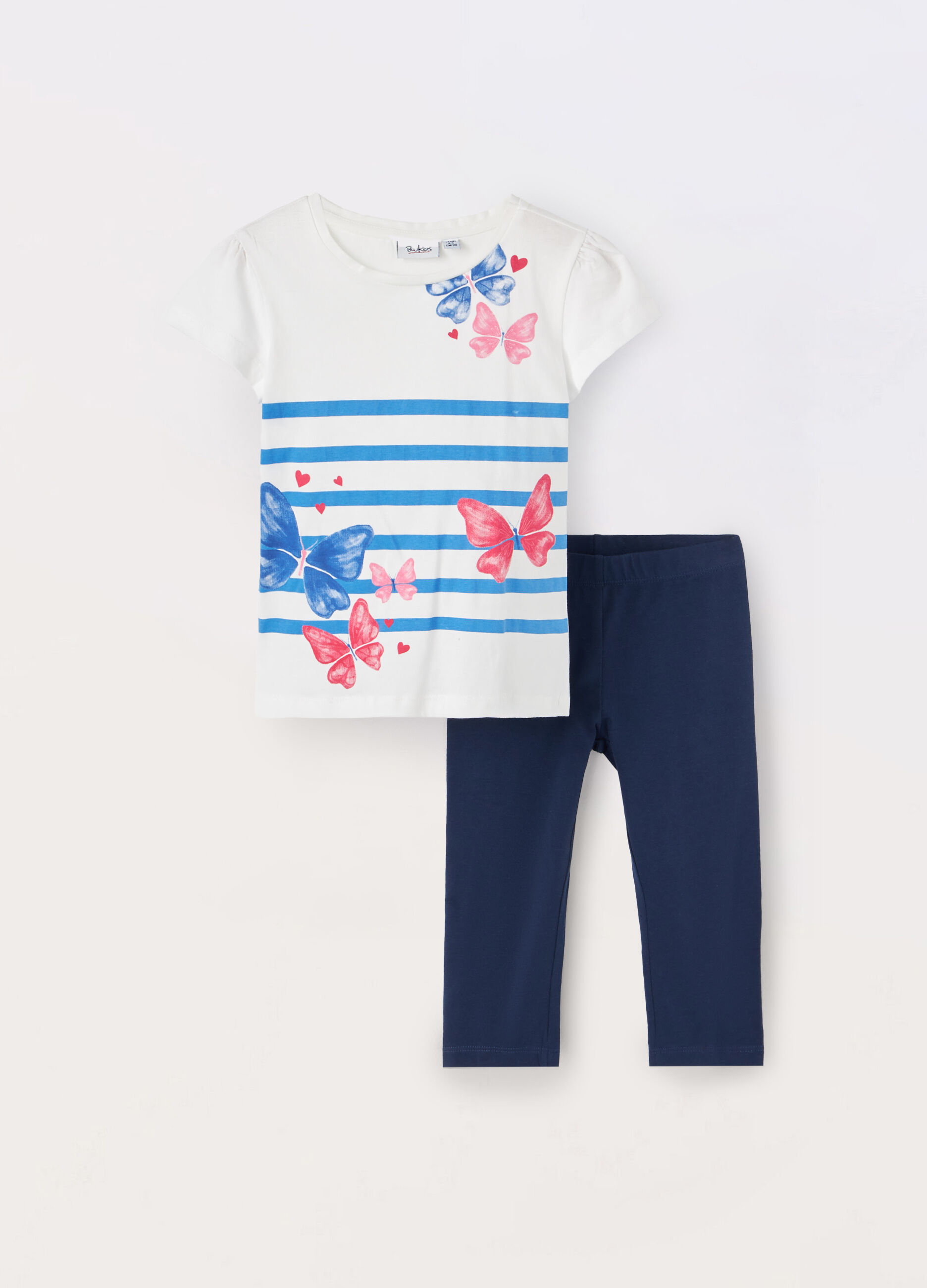 Jogging set in jersey di puro cotone bambina_0