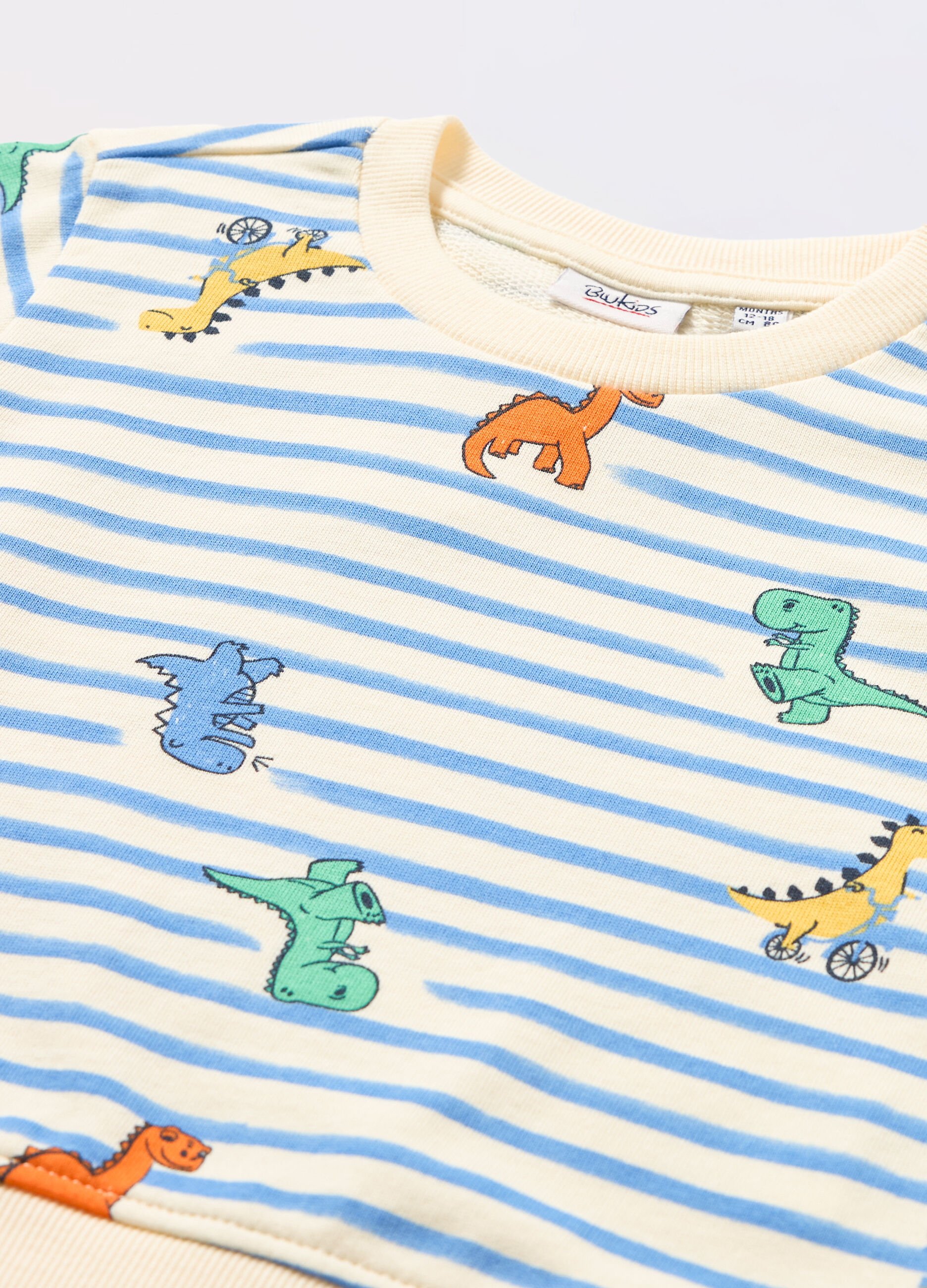 Felpa in french terry di puro cotone neonato_1