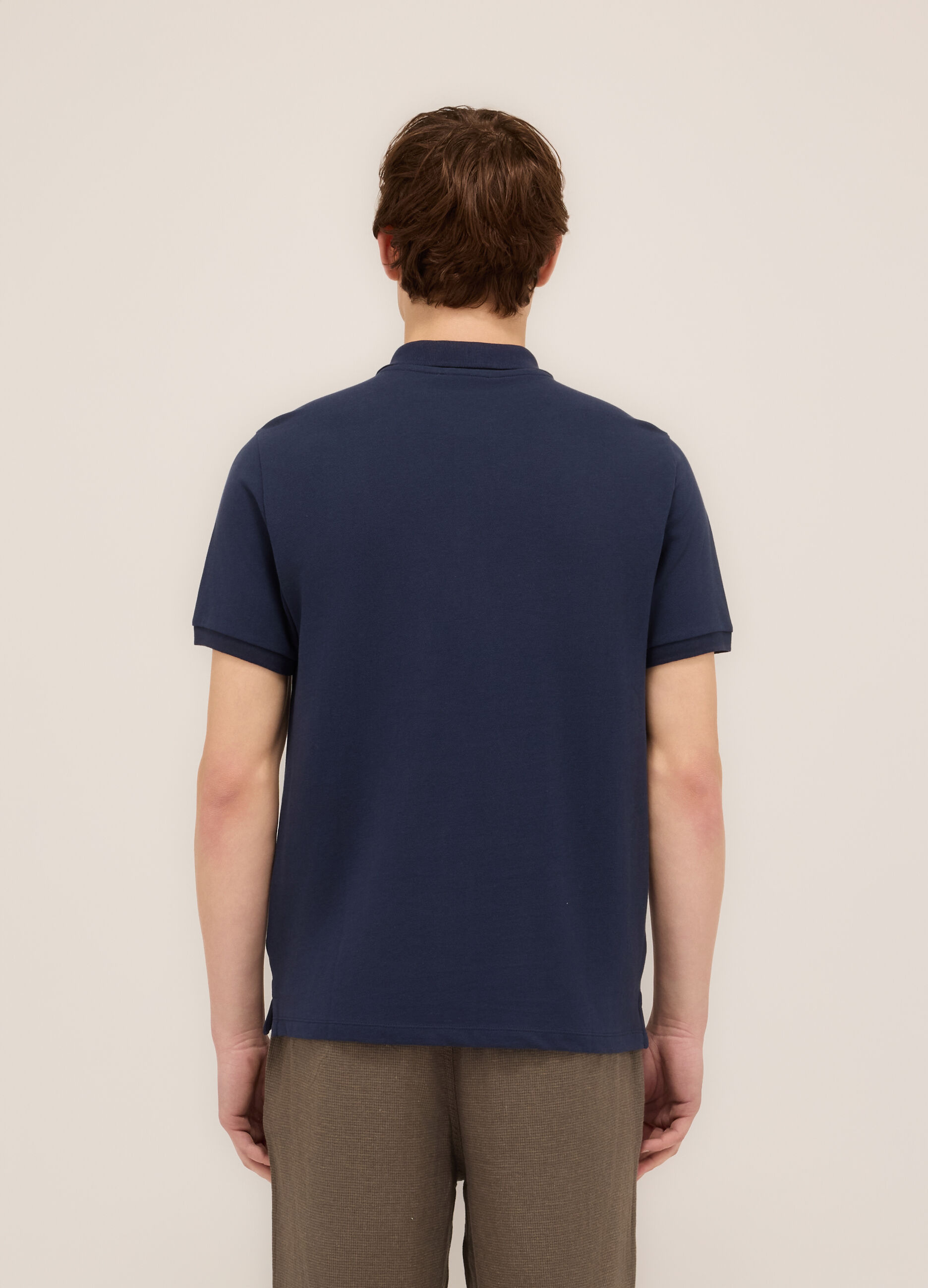 Polo in piquet di cotone uomo_2