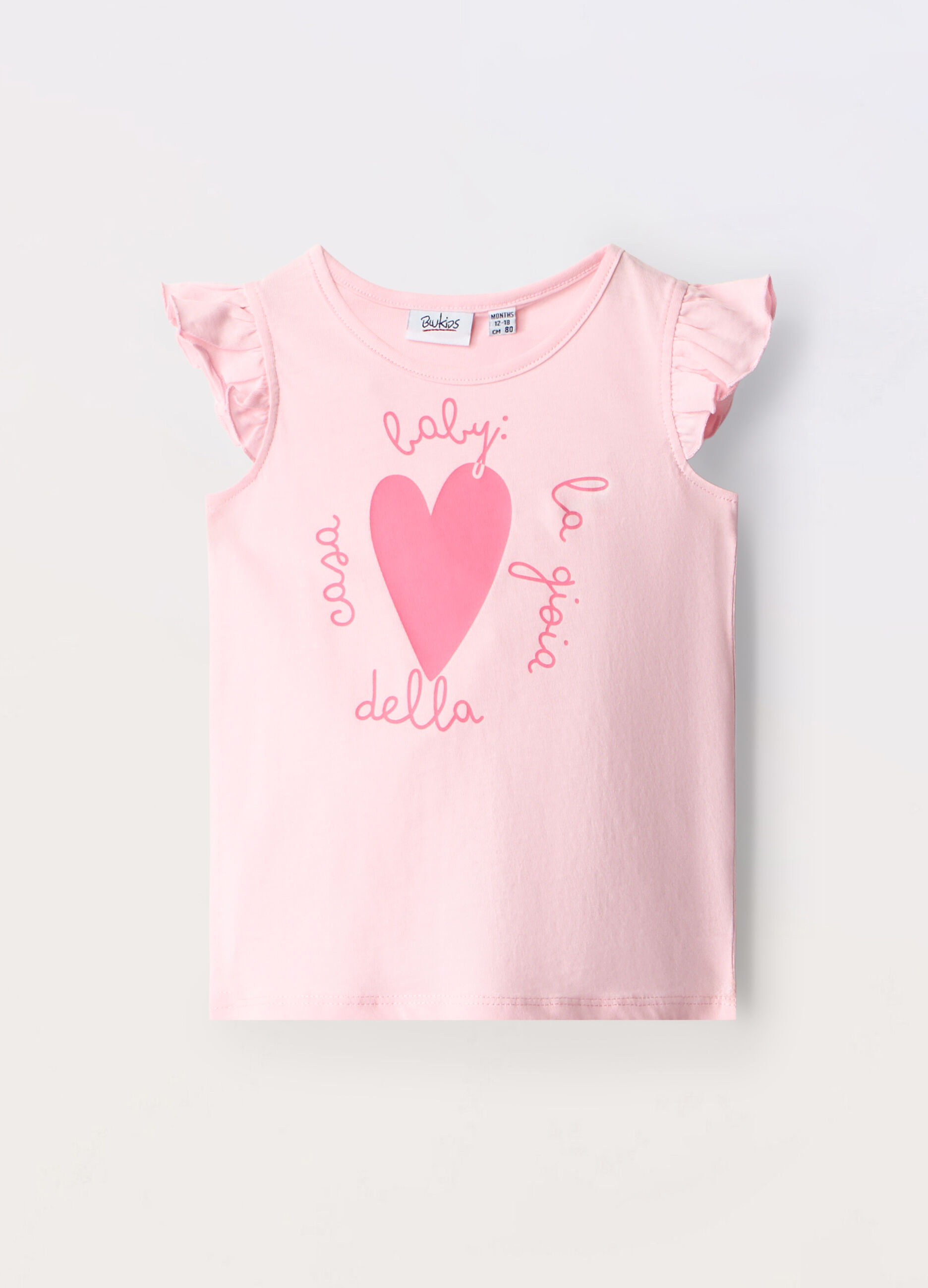 Top in jersey di puro cotone neonata_0