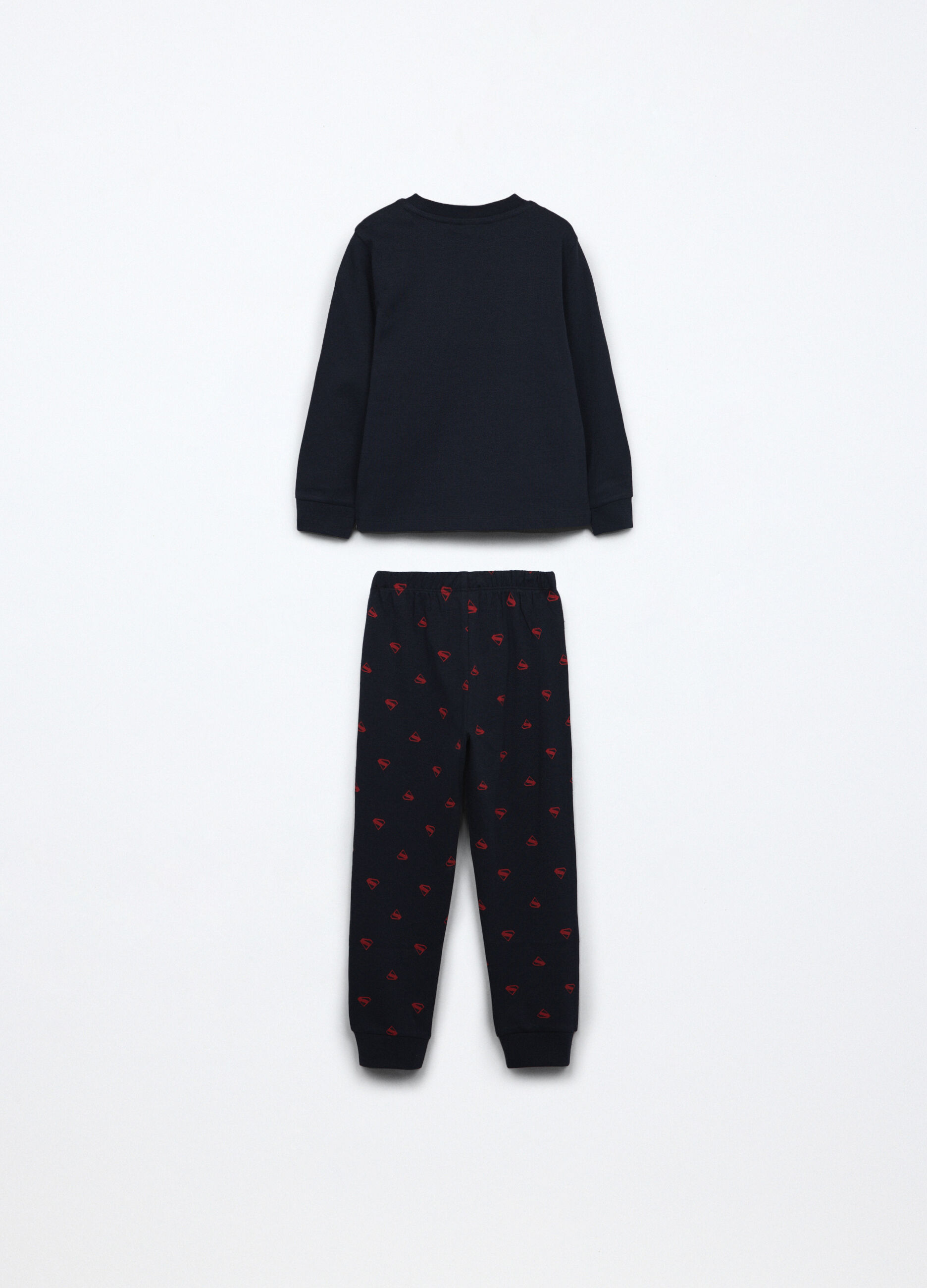 Set pigiama lungo in interlock di puro cotone bambino_1