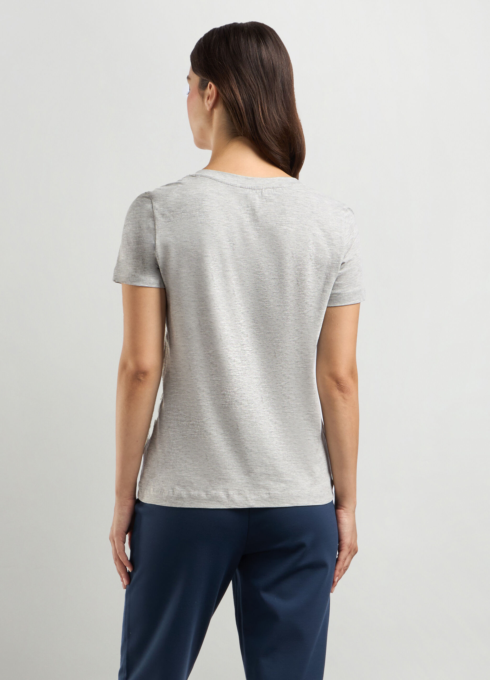 T-shirt in puro cotone donna_1