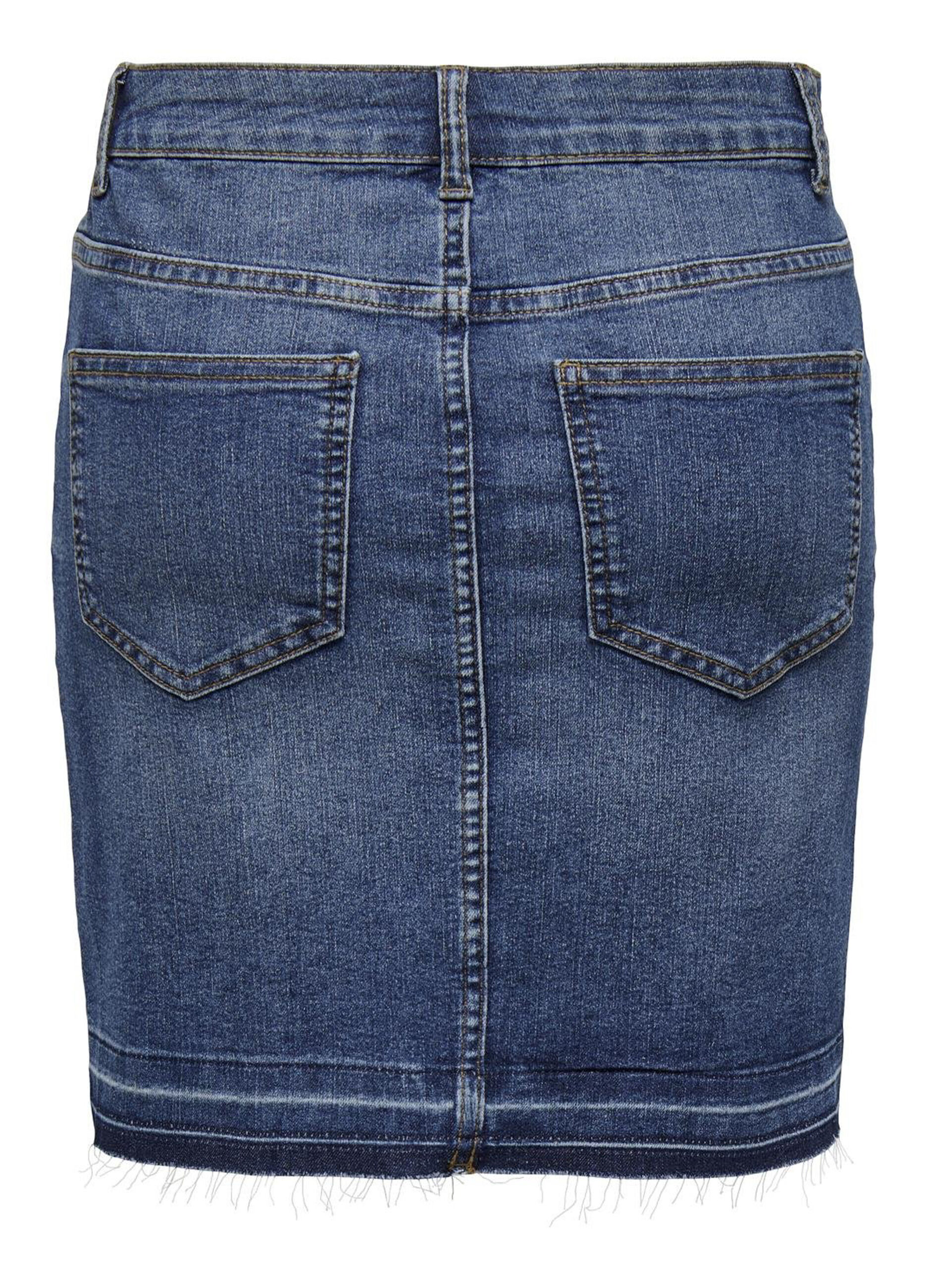 Mini gonna in denim donna_6
