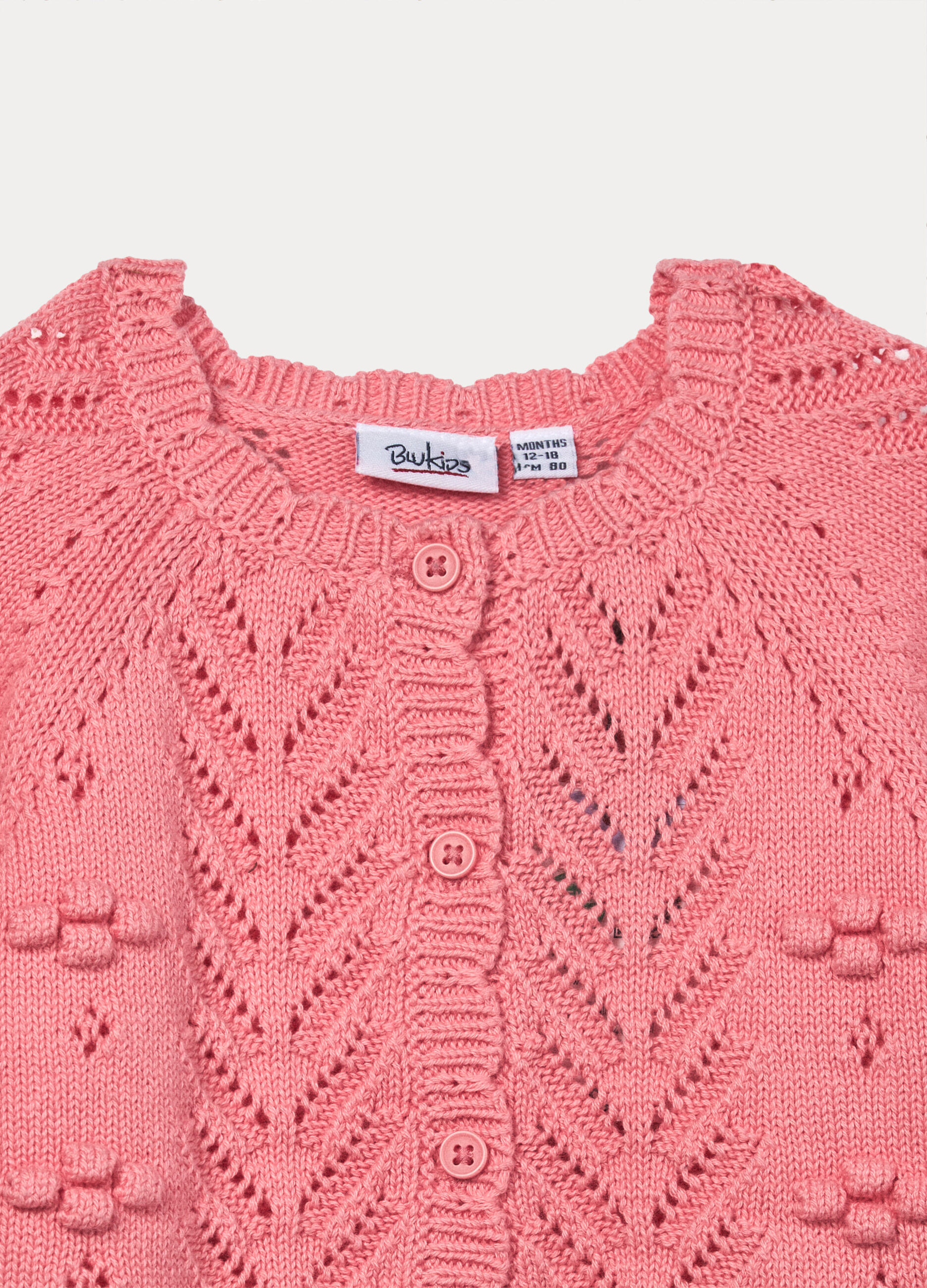 Cardigan tricot in puro cotone bimba_2