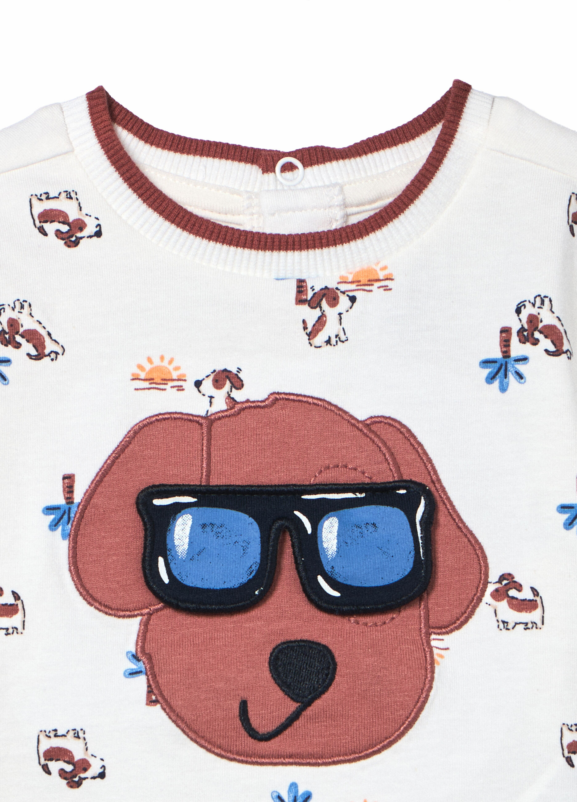 Jogging set in jersey di cotone stretch neonato_2