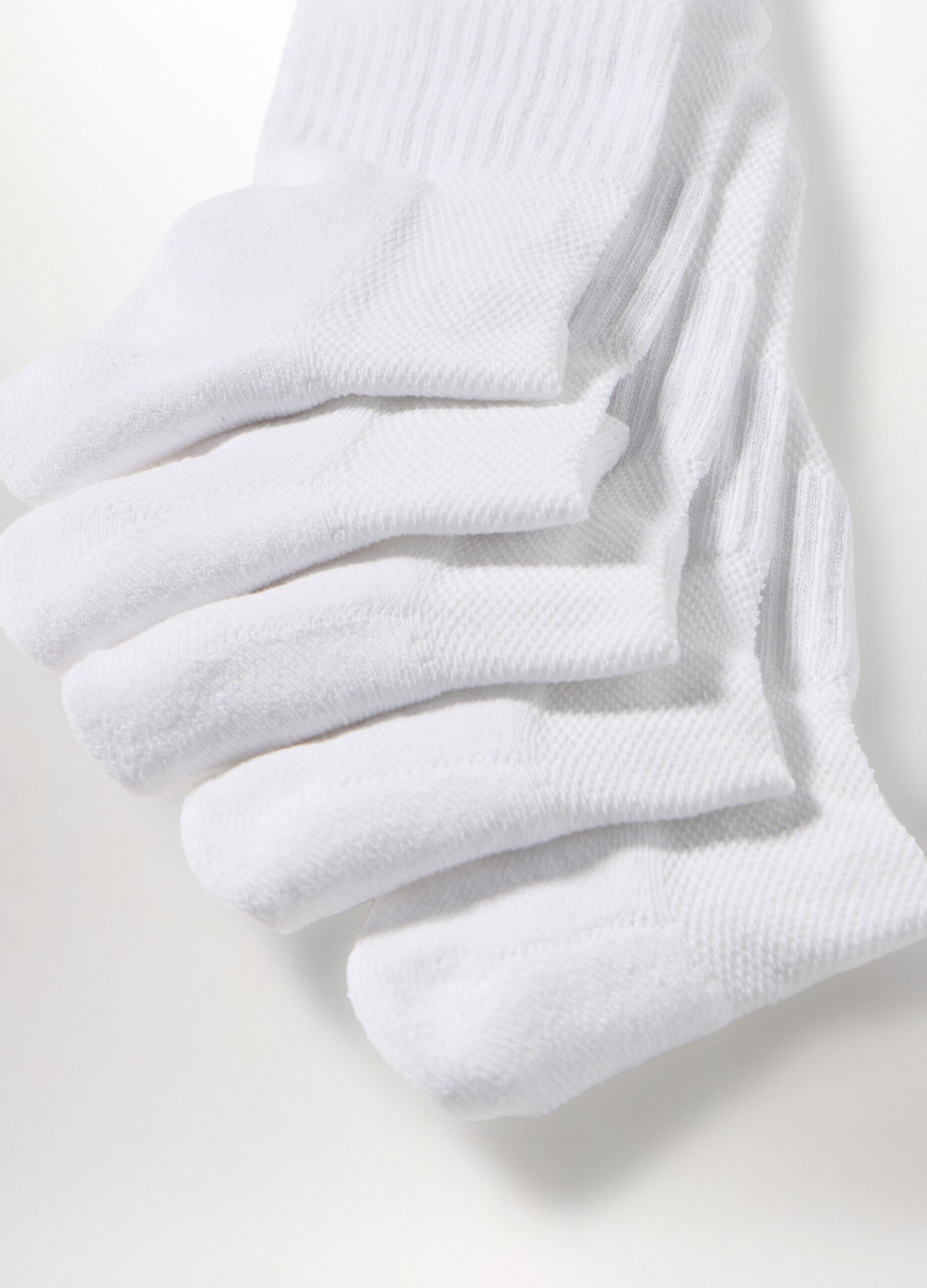 5 pack calzini alla caviglia in cotone stretch uomo