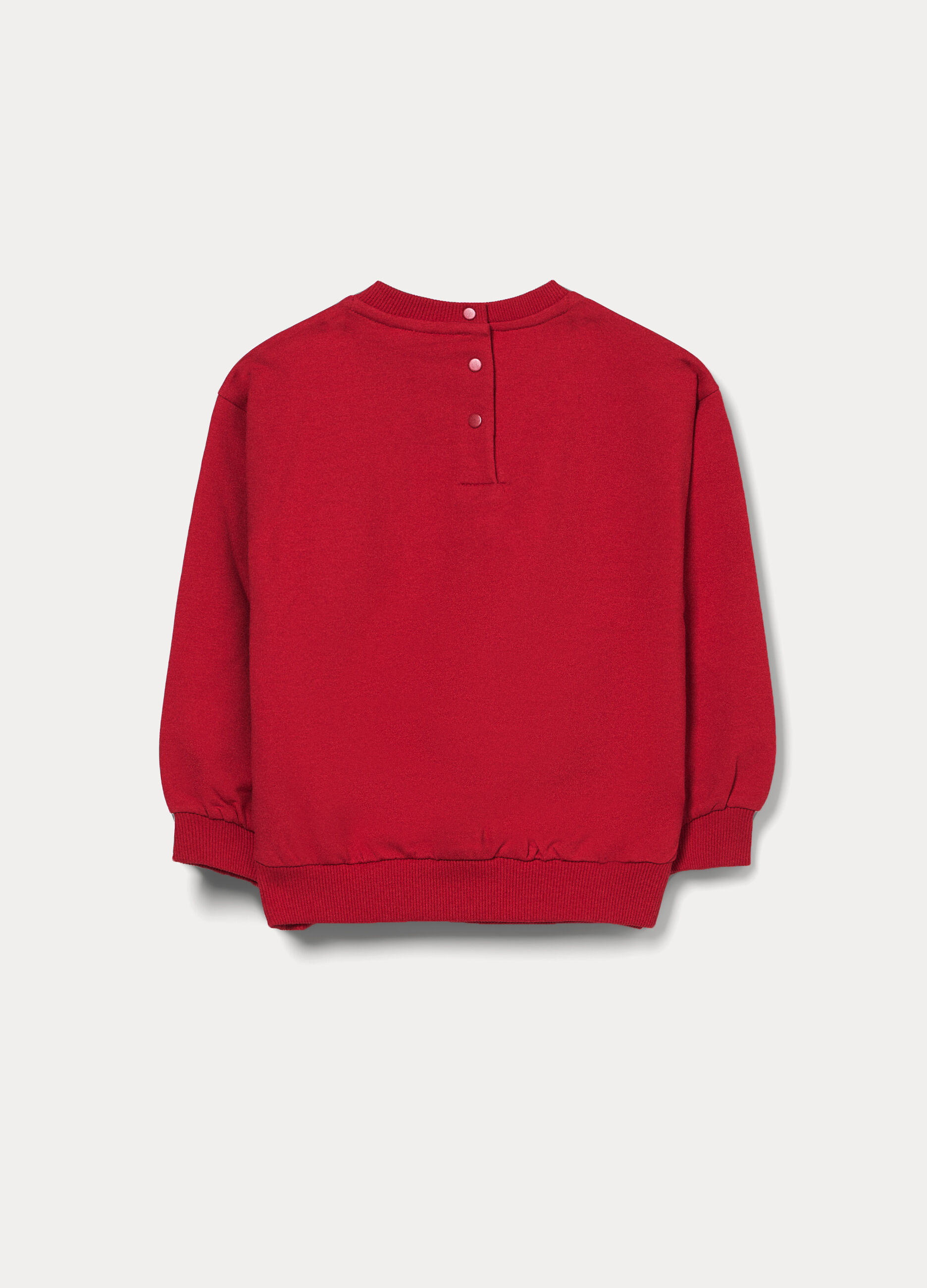 Felpa girocollo in french terry stretch bimba_1