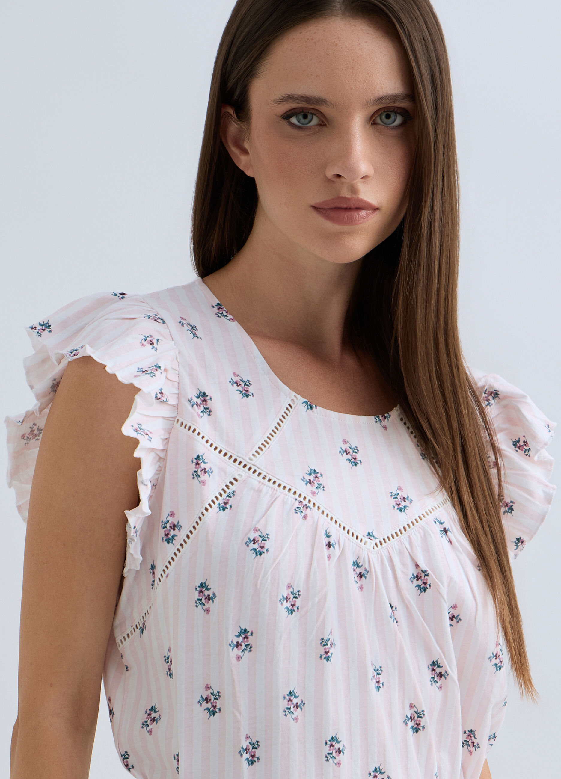 T-shirt pigiama girocollo donna_2