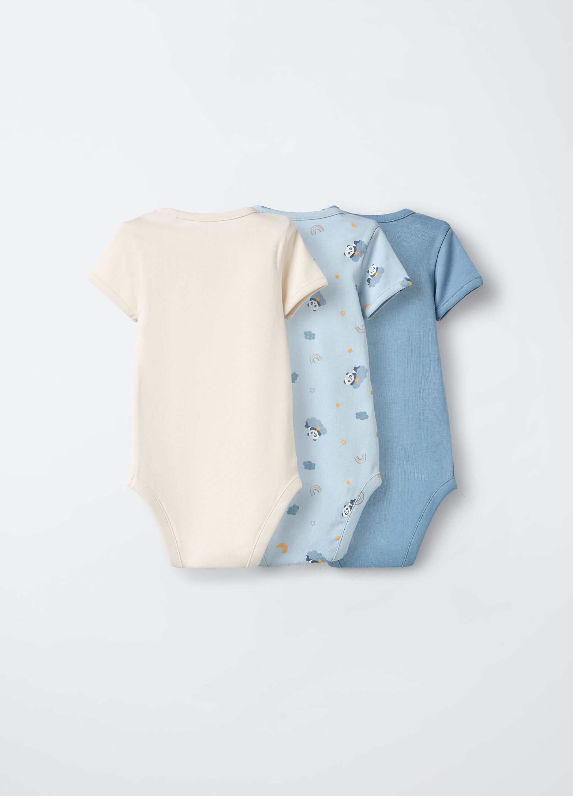 Pack 3 body in interlock di puro cotone neonato_1