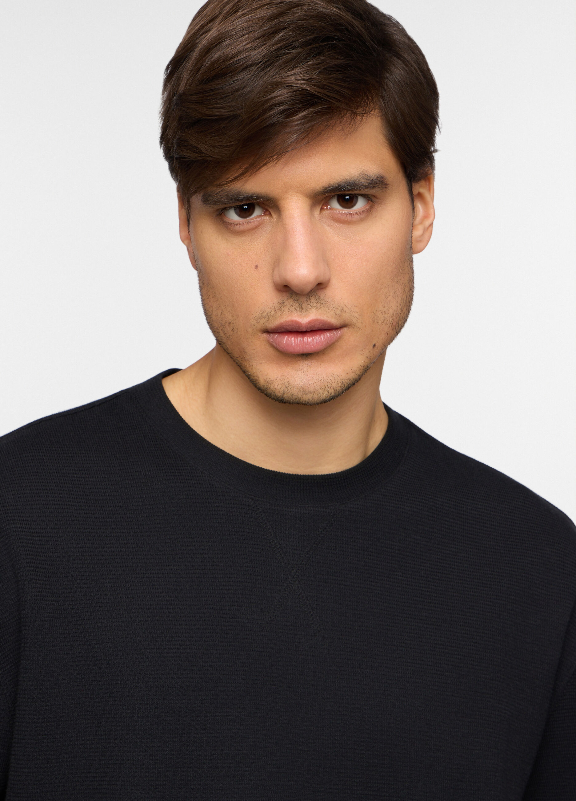 Maglia a maniche corte in felpa di cotone uomo_2