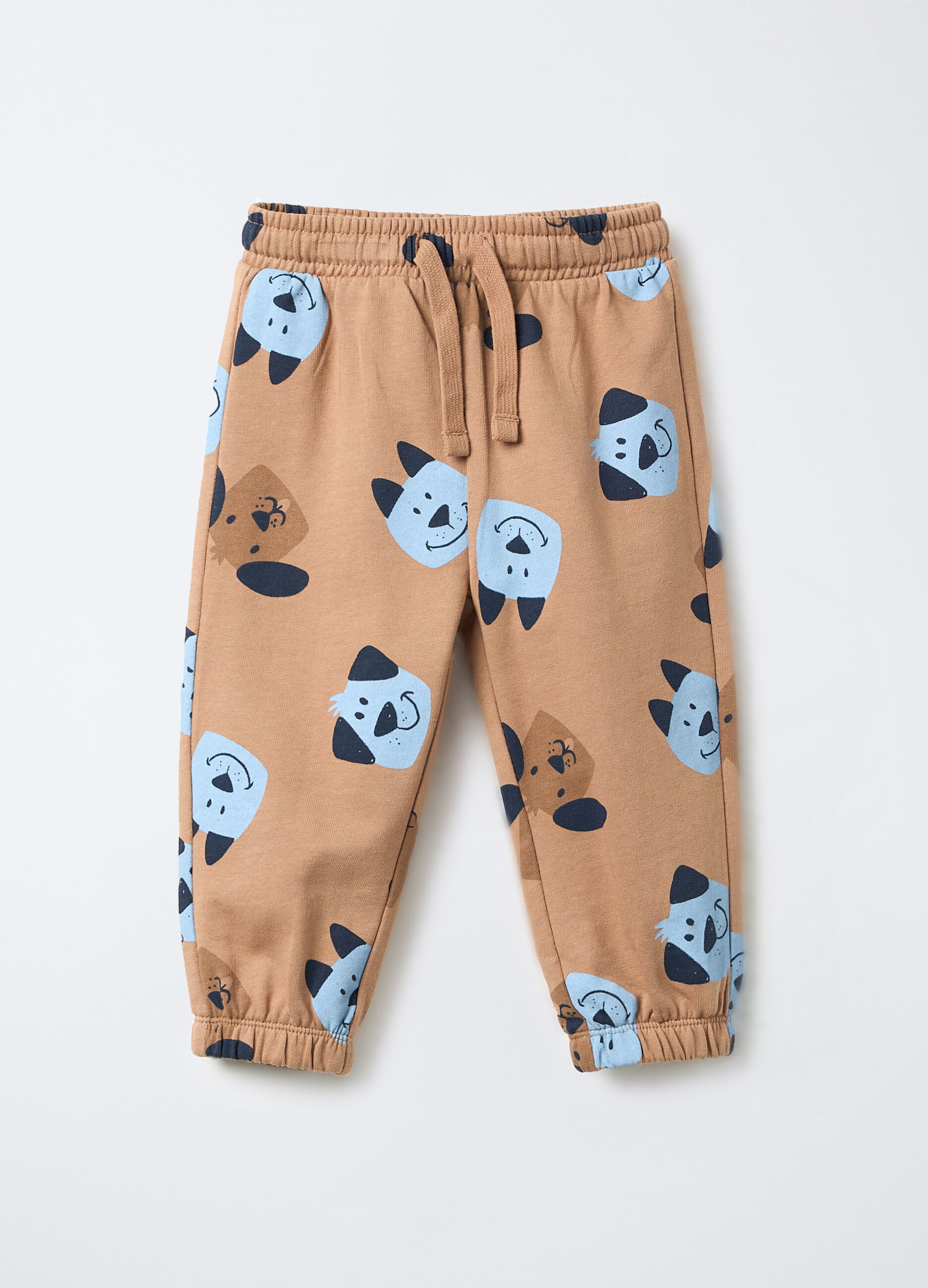 Jogger in puro cotone garzato Fir Regular bimbo_0
