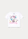 T-shirt girocollo Hello Kitty in jersey di puro cotone bambina_0