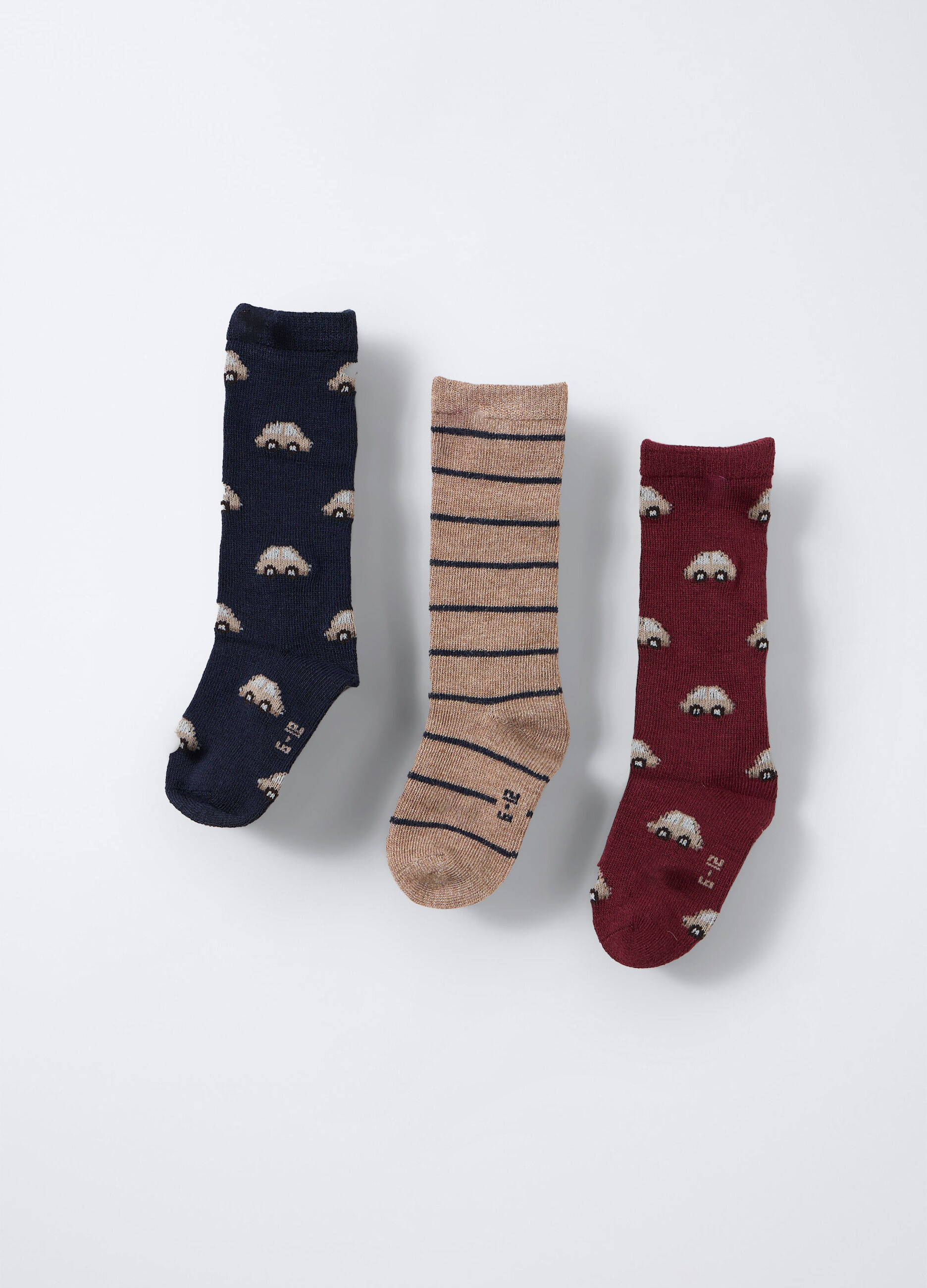 Pack 3 calze lunghe misto cotone stretch _1
